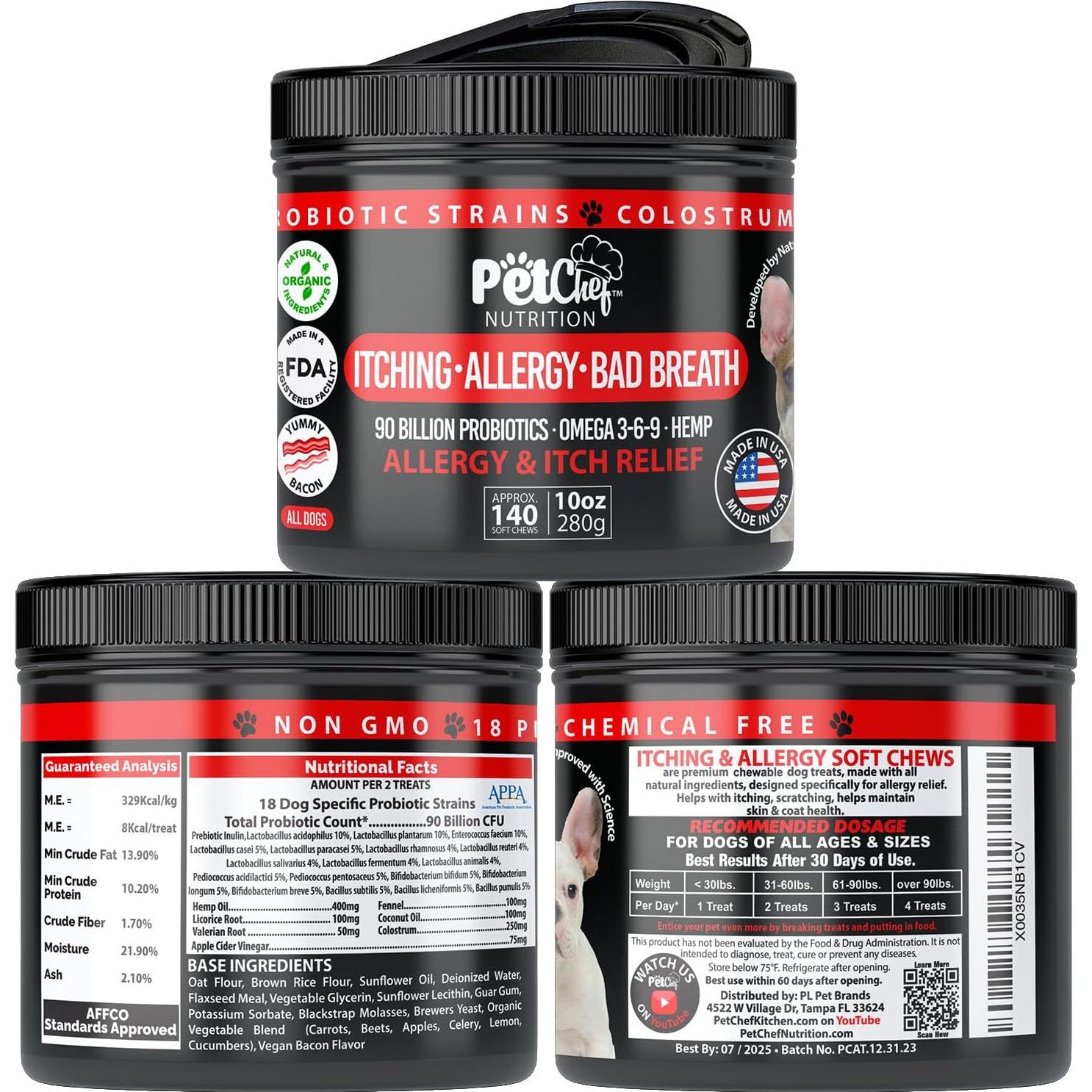 Masticables para Alergias en Perros Pet Chef - Omega 3, 280g