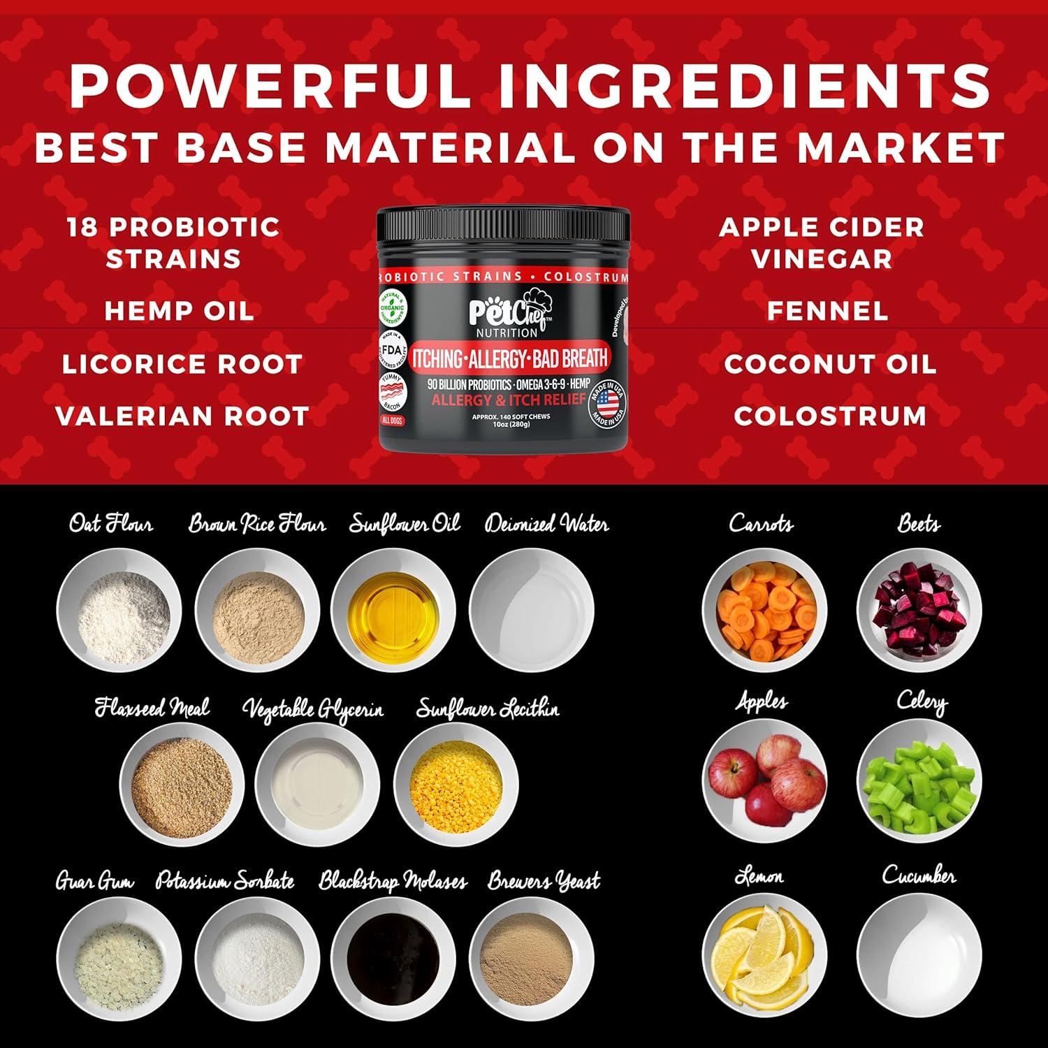 Masticables para Alergias en Perros Pet Chef - Omega 3, 280g