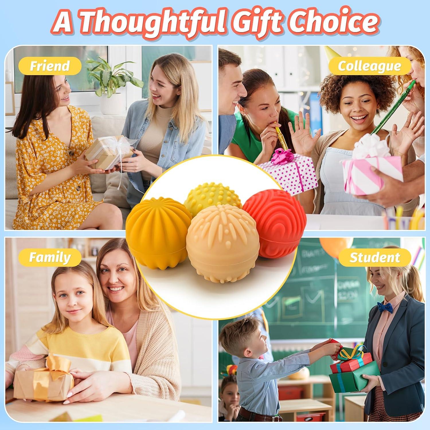 Bolas Magnéticas Antiestrés GLMZZ - 8 PCS Naranjas Táctiles