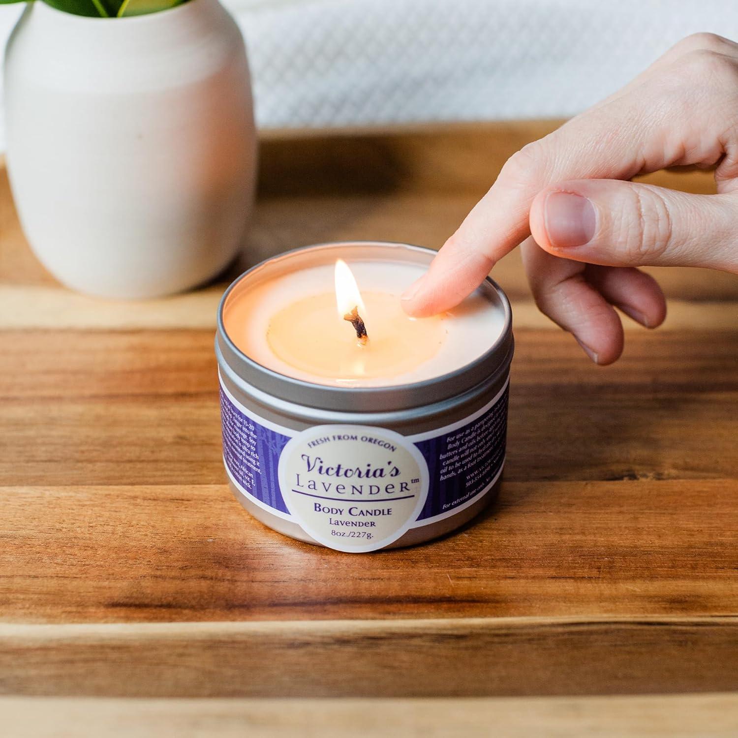 Vela de Cera de Masaje Victoria's Lavender 226.8g Lavanda