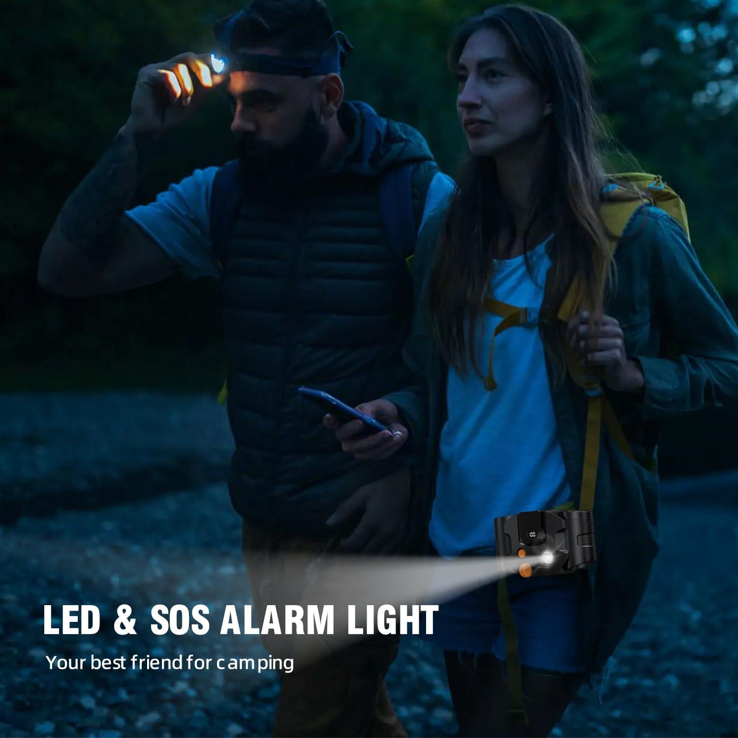 Ventilador Portátil de Cintura LEMOISTAR FB7 10000mAh Verde