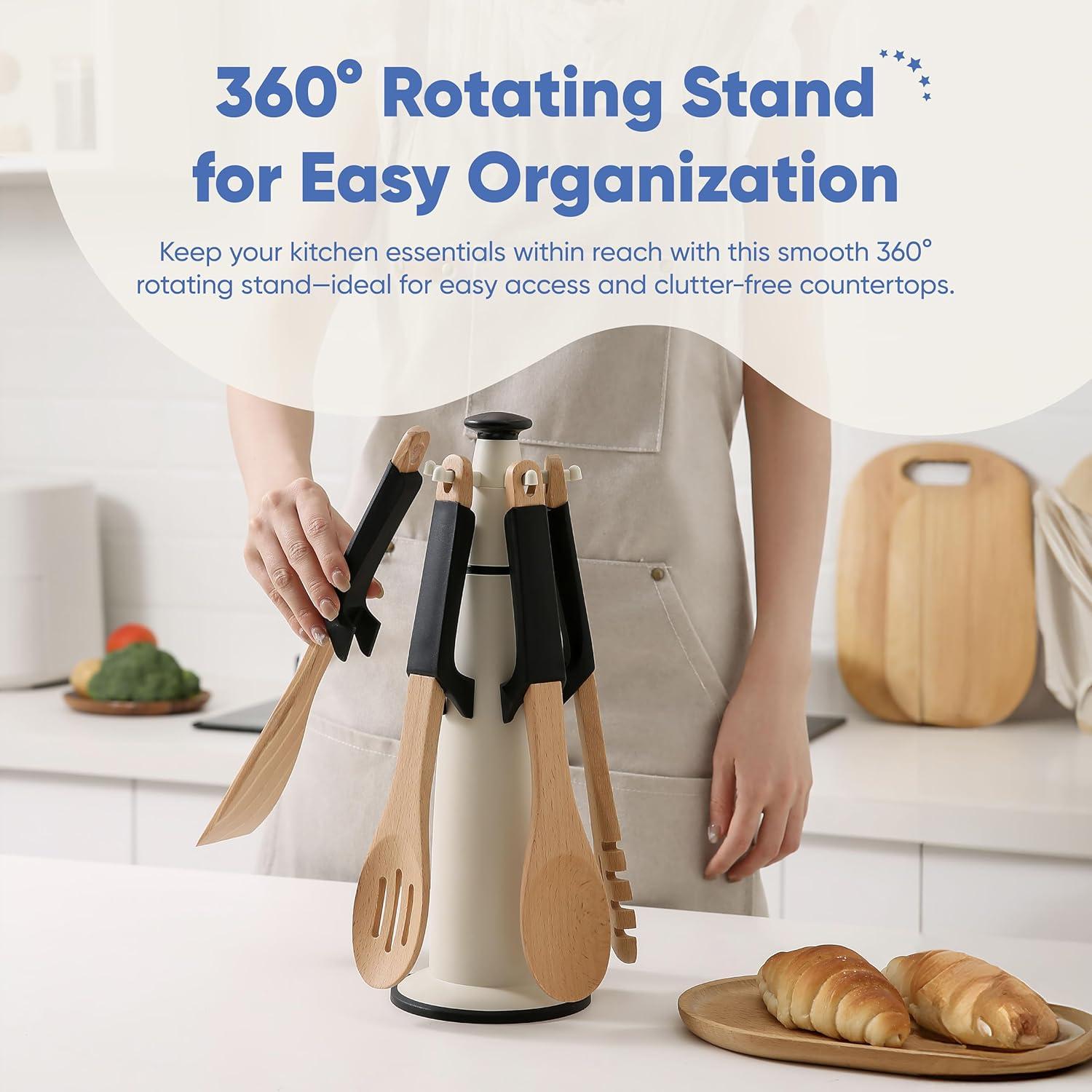 Juego de Utensilios de Cocina de Madera Chef's Path 5 Piezas