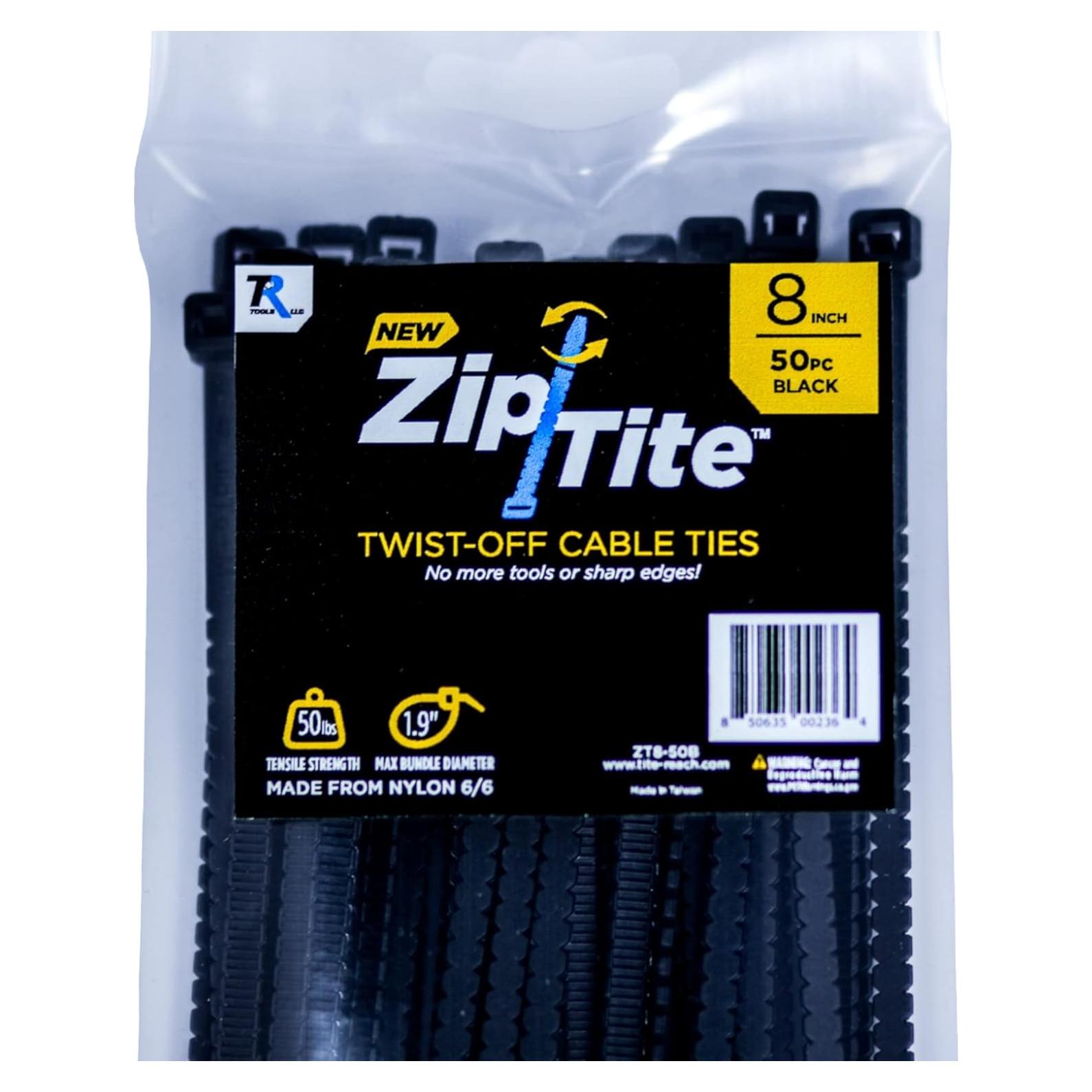 Bridas de Nylon TITE-REACH Zip-Tite 50 Unidades 20.32 cm