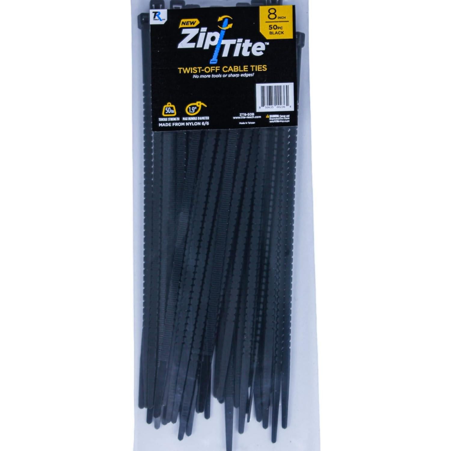 Bridas de Nylon TITE-REACH Zip-Tite 50 Unidades 20.32 cm