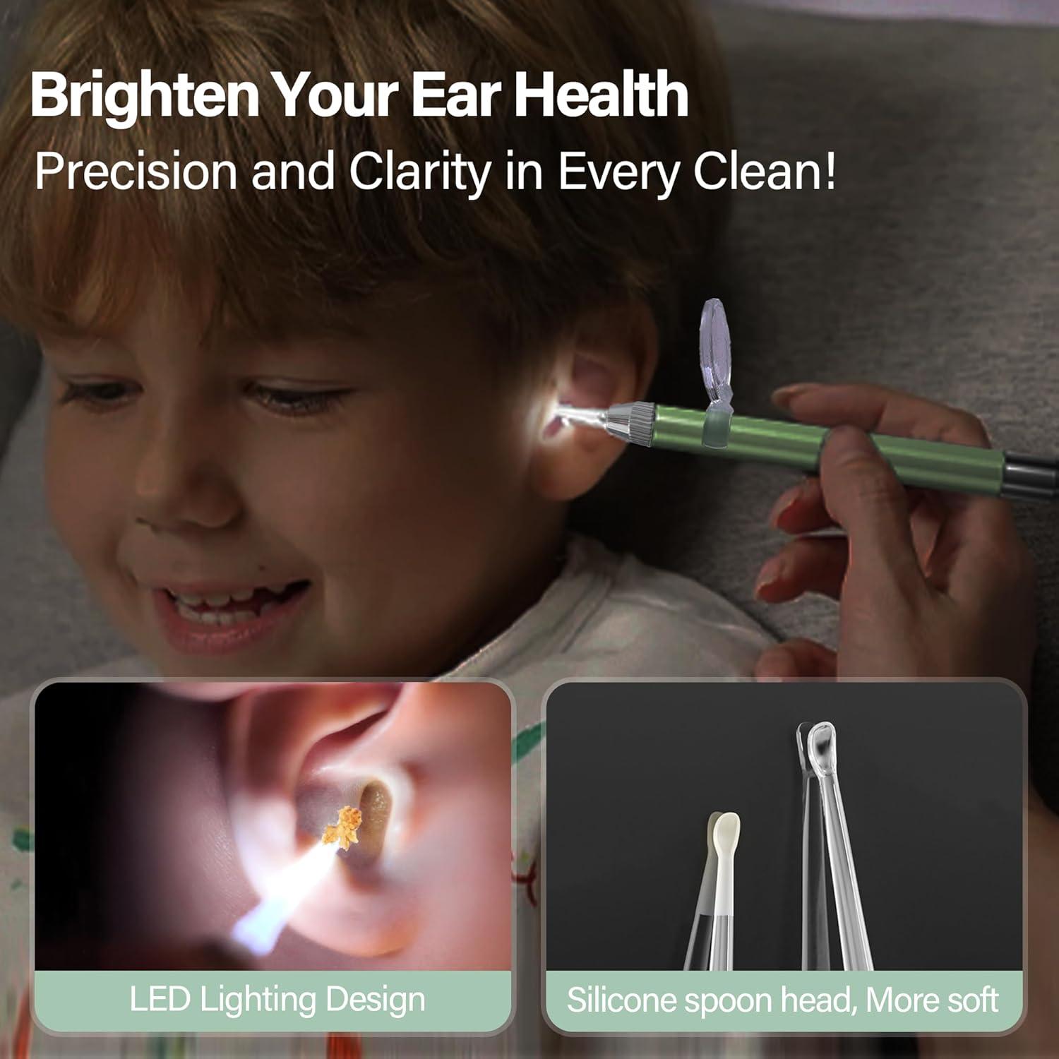 Kit de limpieza de oídos LED 15 piezas BELLESHOW - Cerumen