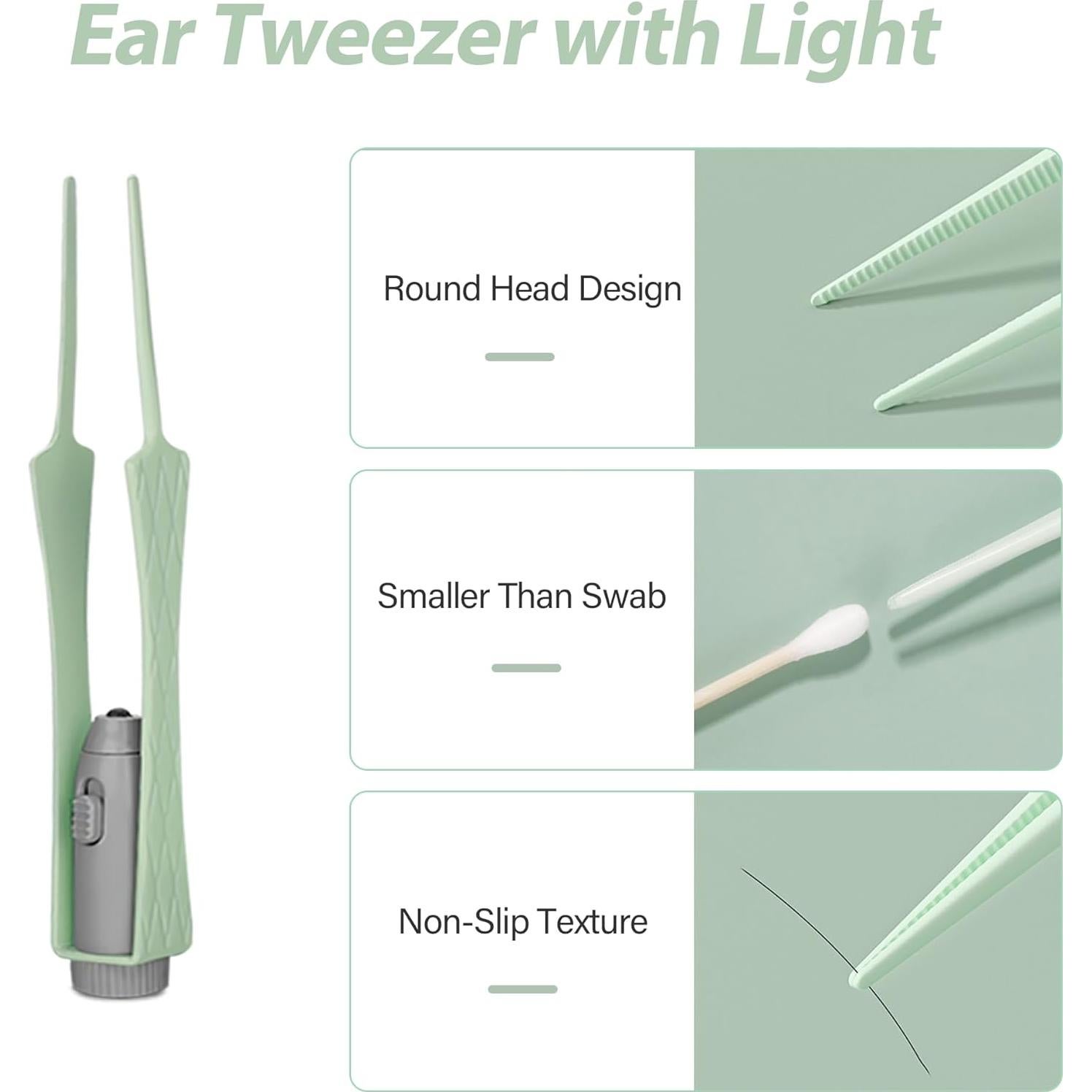 Kit de limpieza de oídos LED 15 piezas BELLESHOW - Cerumen