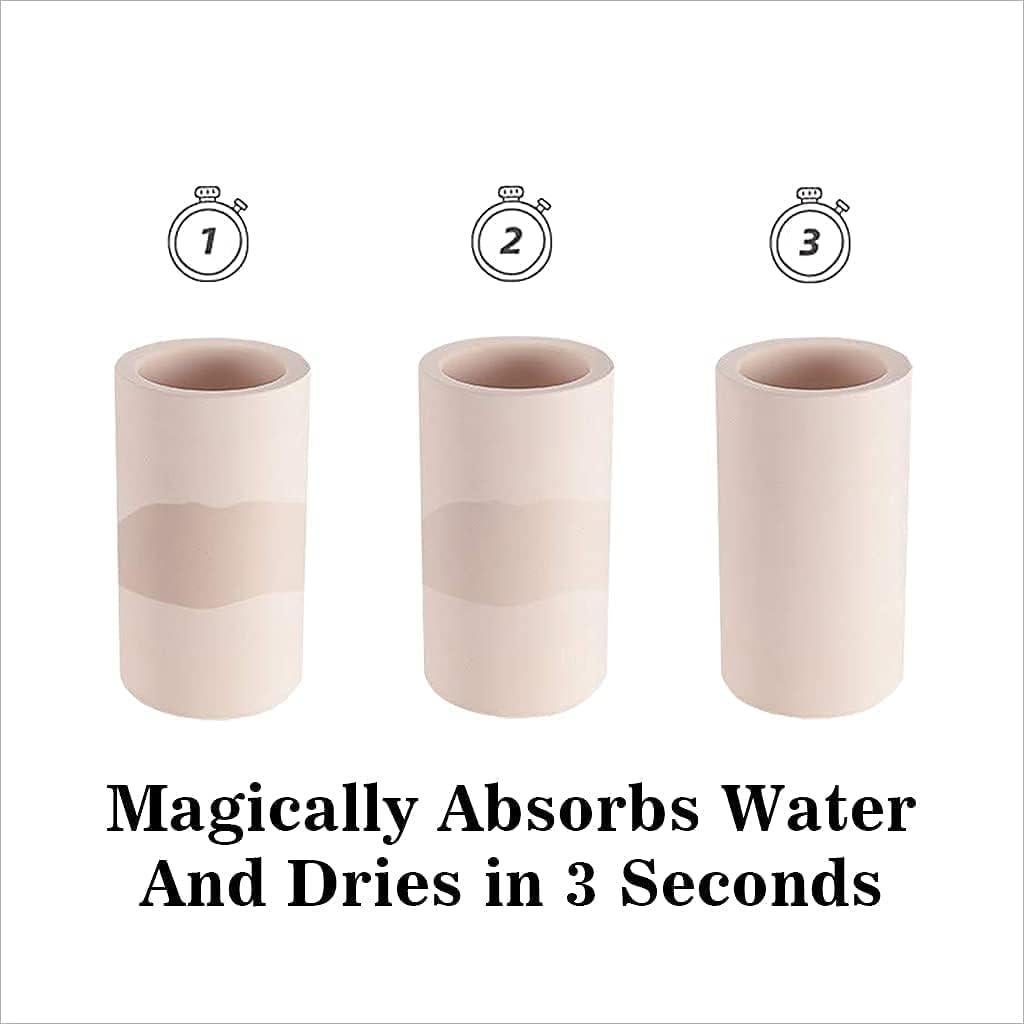 Soporte para Cepillo de Dientes GRUISE Beige Diatomita 11.4cm