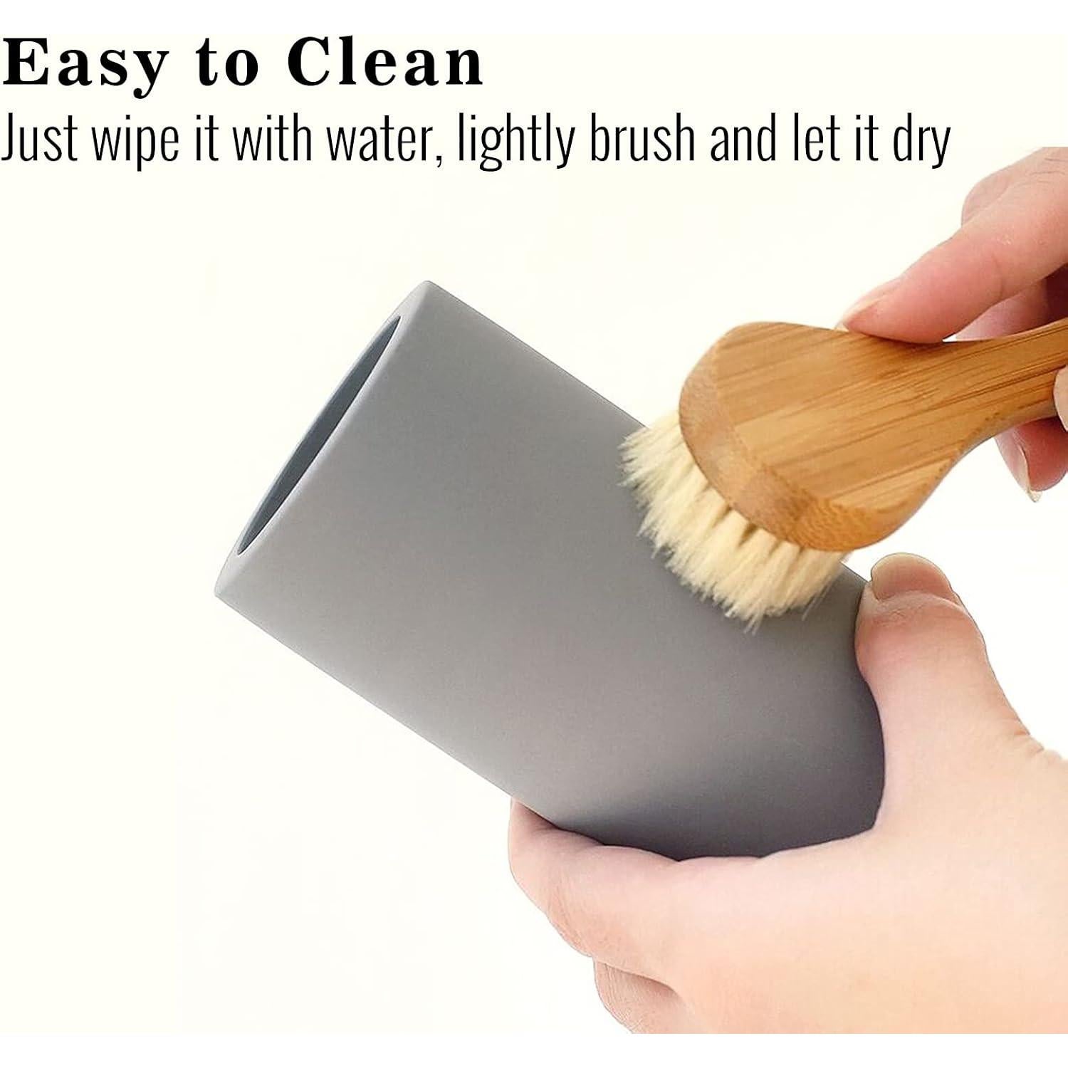 Soporte para Cepillo de Dientes GRUISE Beige Diatomita 11.4cm