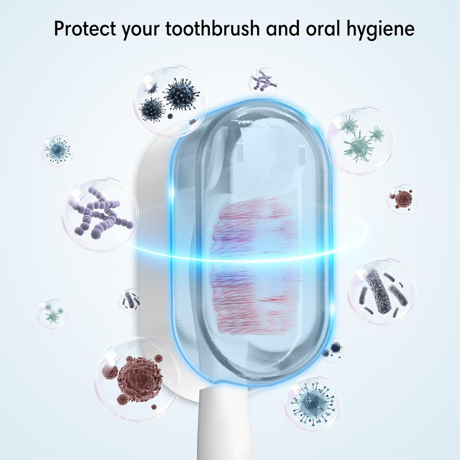 Cubiertas de Cabeza de Cepillo de Dientes Baluca 3 Pcs Gris