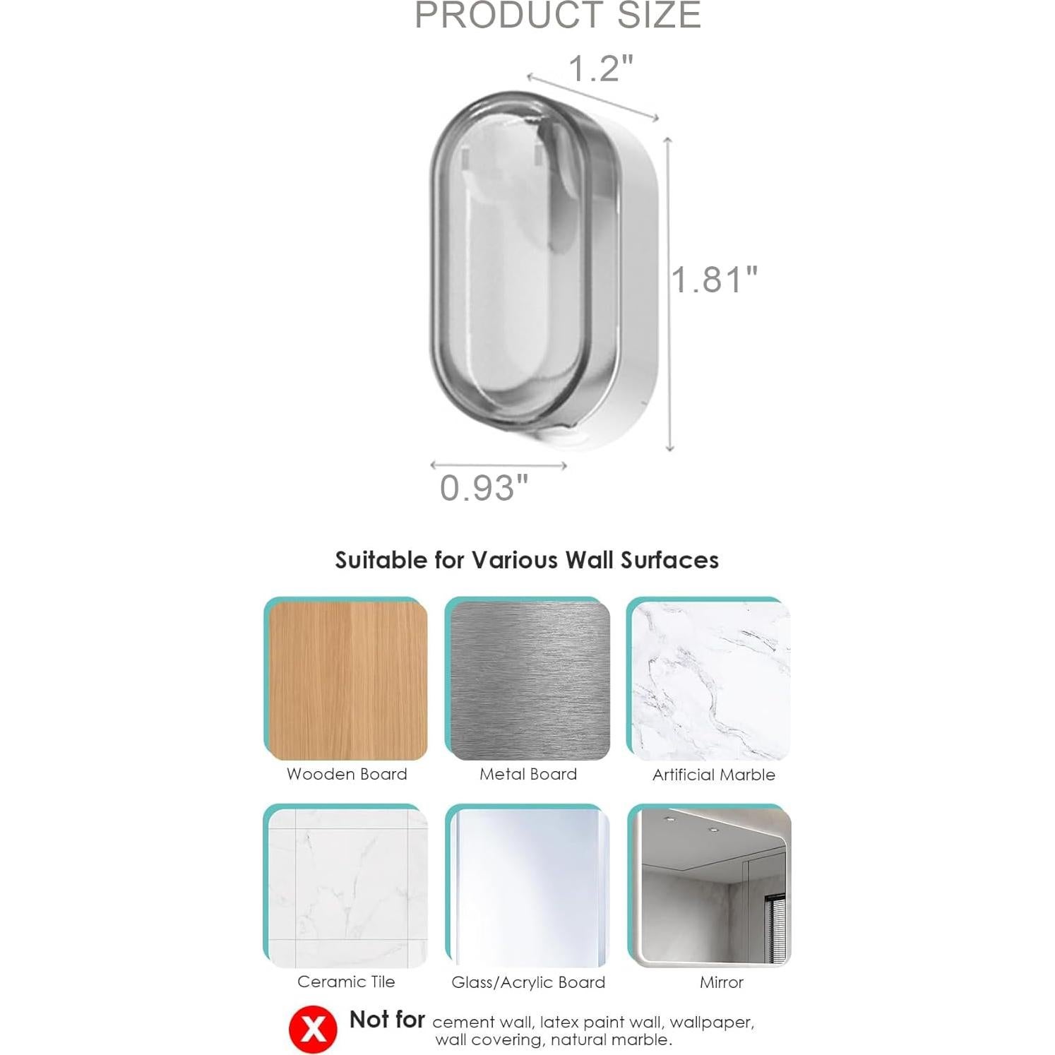 Cubiertas de Cabeza de Cepillo de Dientes Baluca 3 Pcs Gris