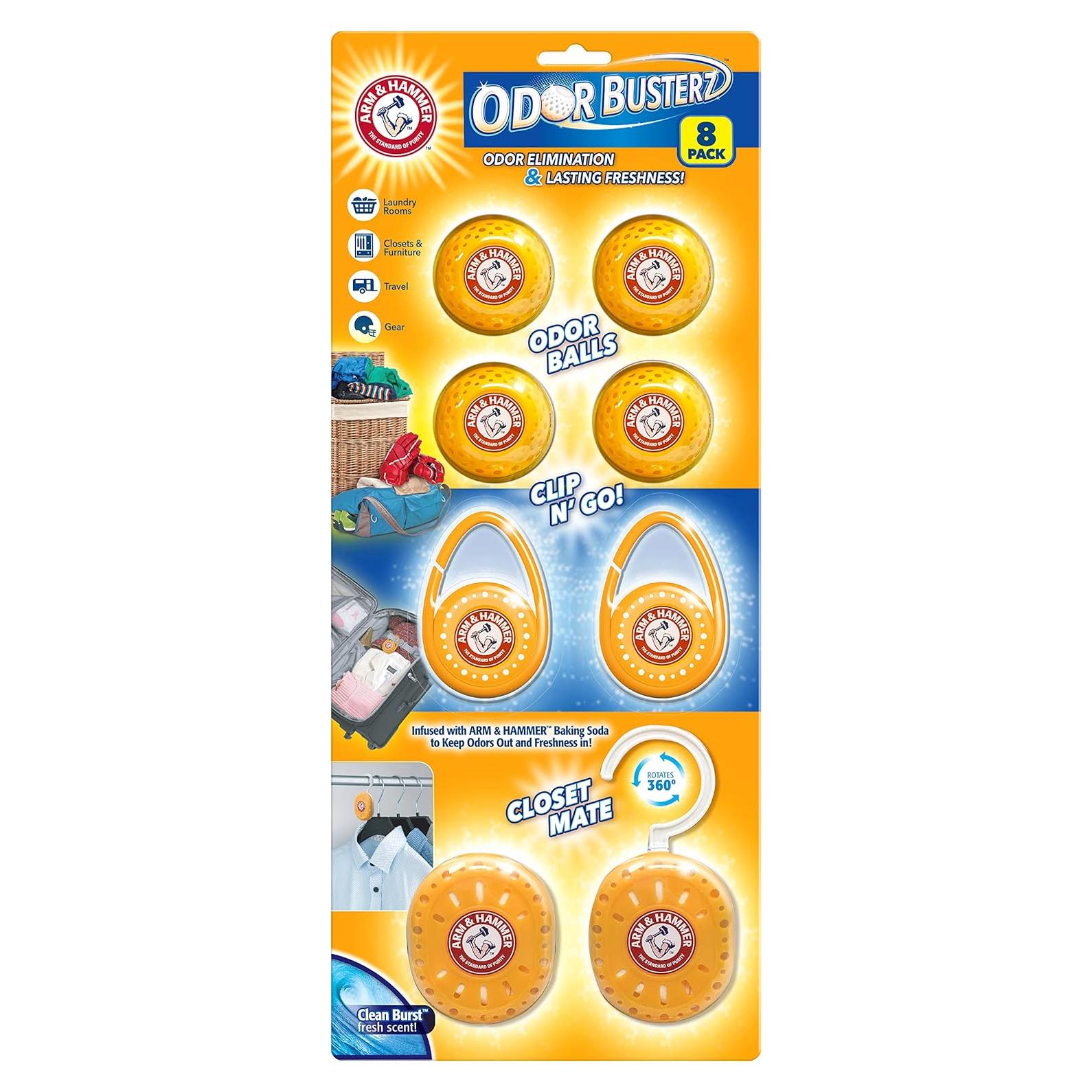 Bolas Desodorantes Arm and Hammer Odor Busterz 8 Unidades