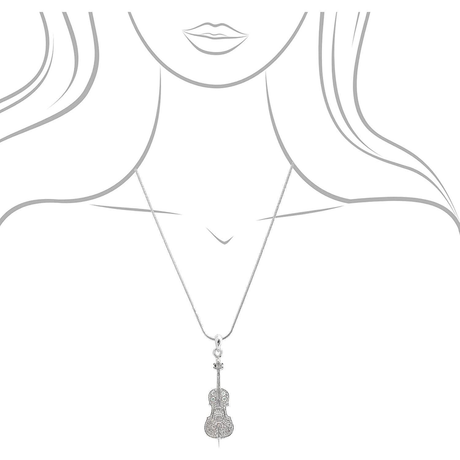 Collar de Cello Spinningdaisy con Cristal 40.64 cm