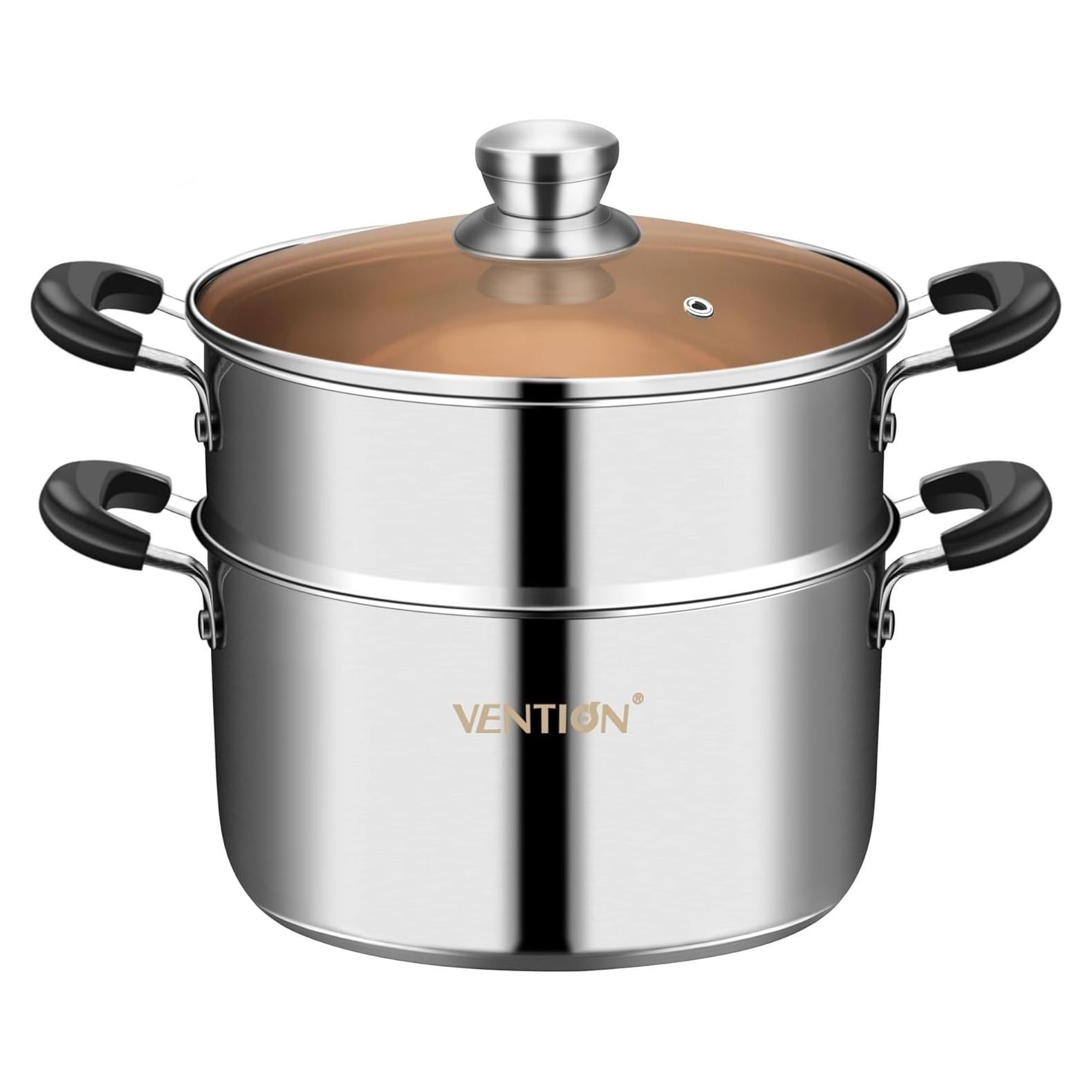 Olla de Vapor VENTION 2.1 QT Acero Inoxidable 18 cm Inducción