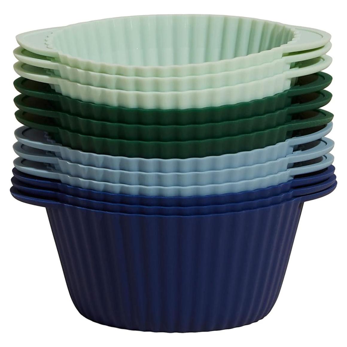 Forros de Silicona para Cupcakes GIR Menta Helada - 12 Pzas