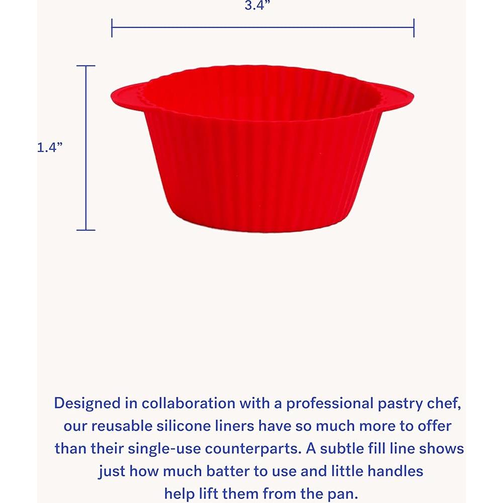 Forros de Silicona para Cupcakes GIR Menta Helada - 12 Pzas