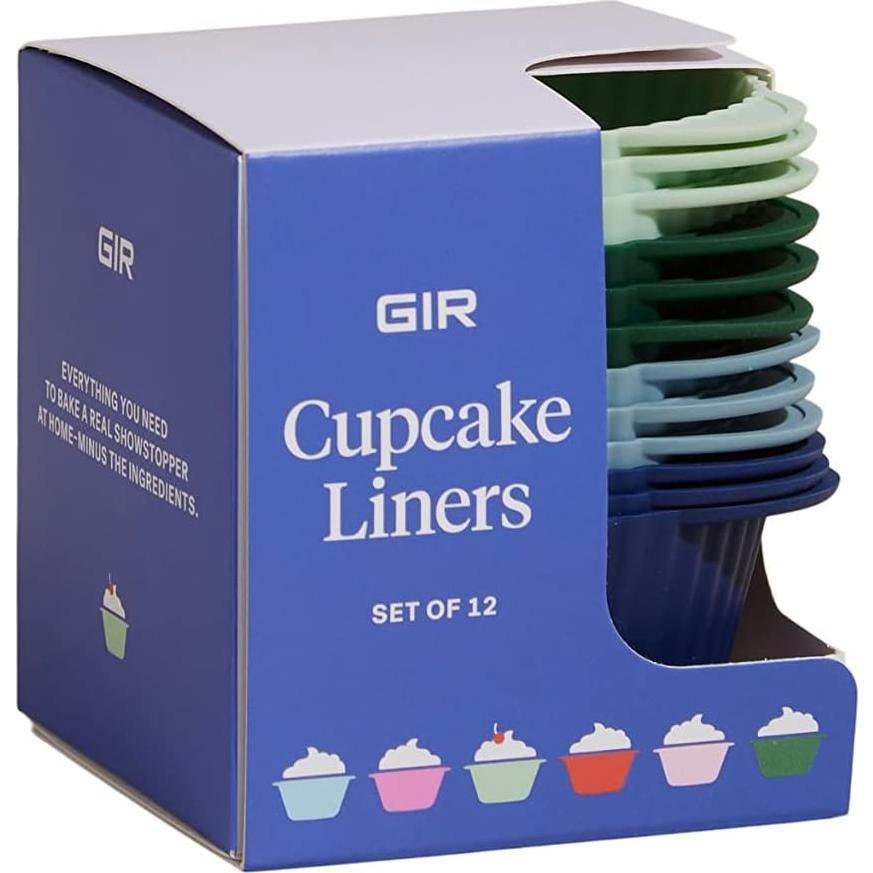 Forros de Silicona para Cupcakes GIR Menta Helada - 12 Pzas