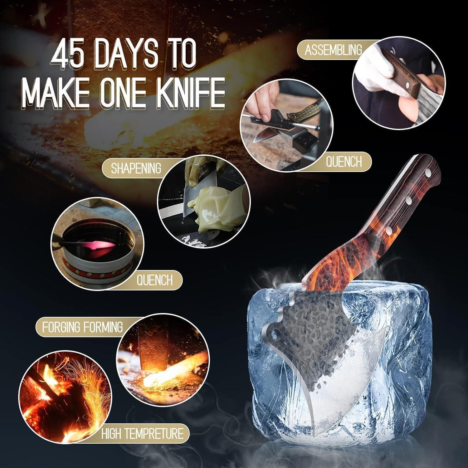 Cuchillo de Hacha de Hueso Freelander 63.5 cm Acero Carbono