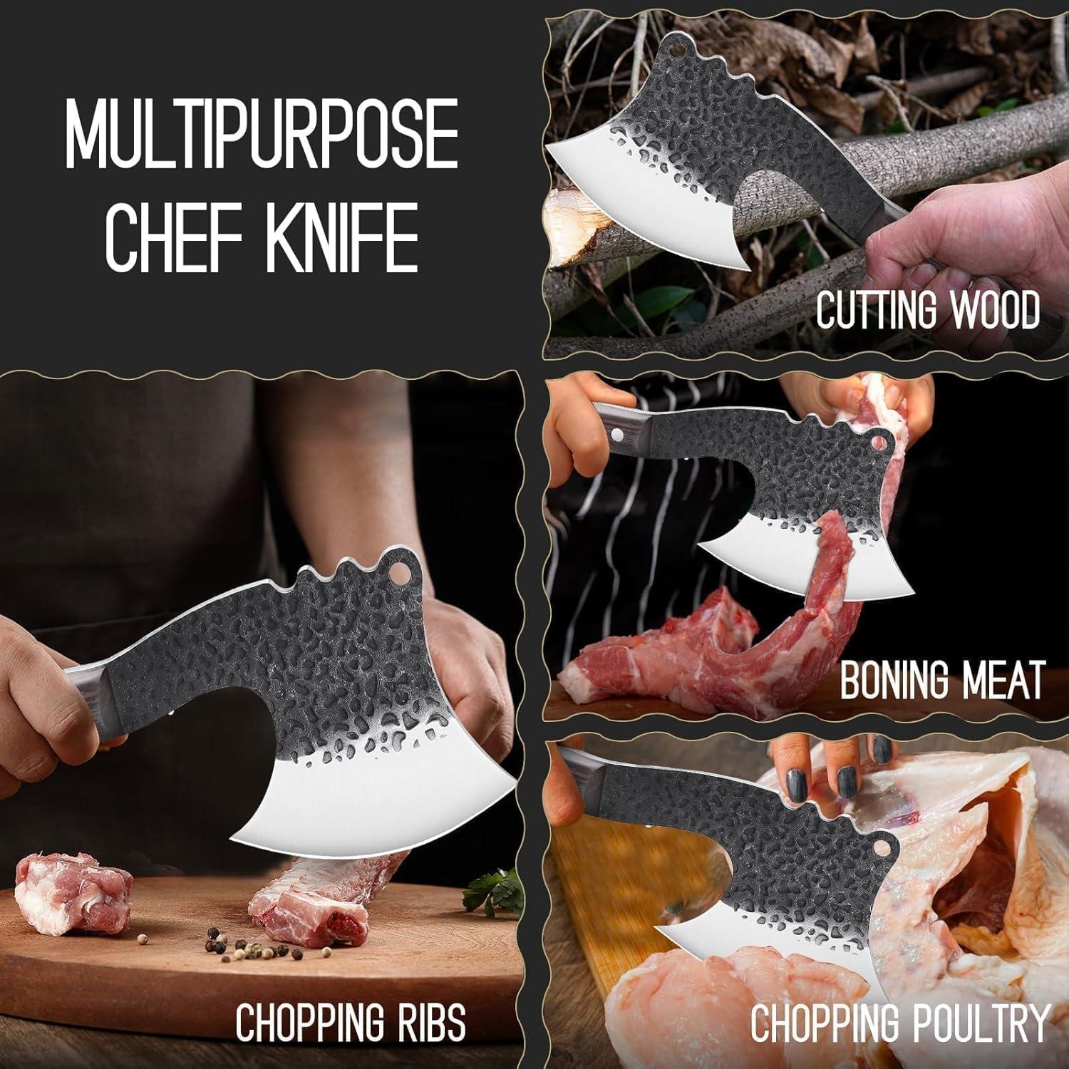 Cuchillo de Hacha de Hueso Freelander 63.5 cm Acero Carbono