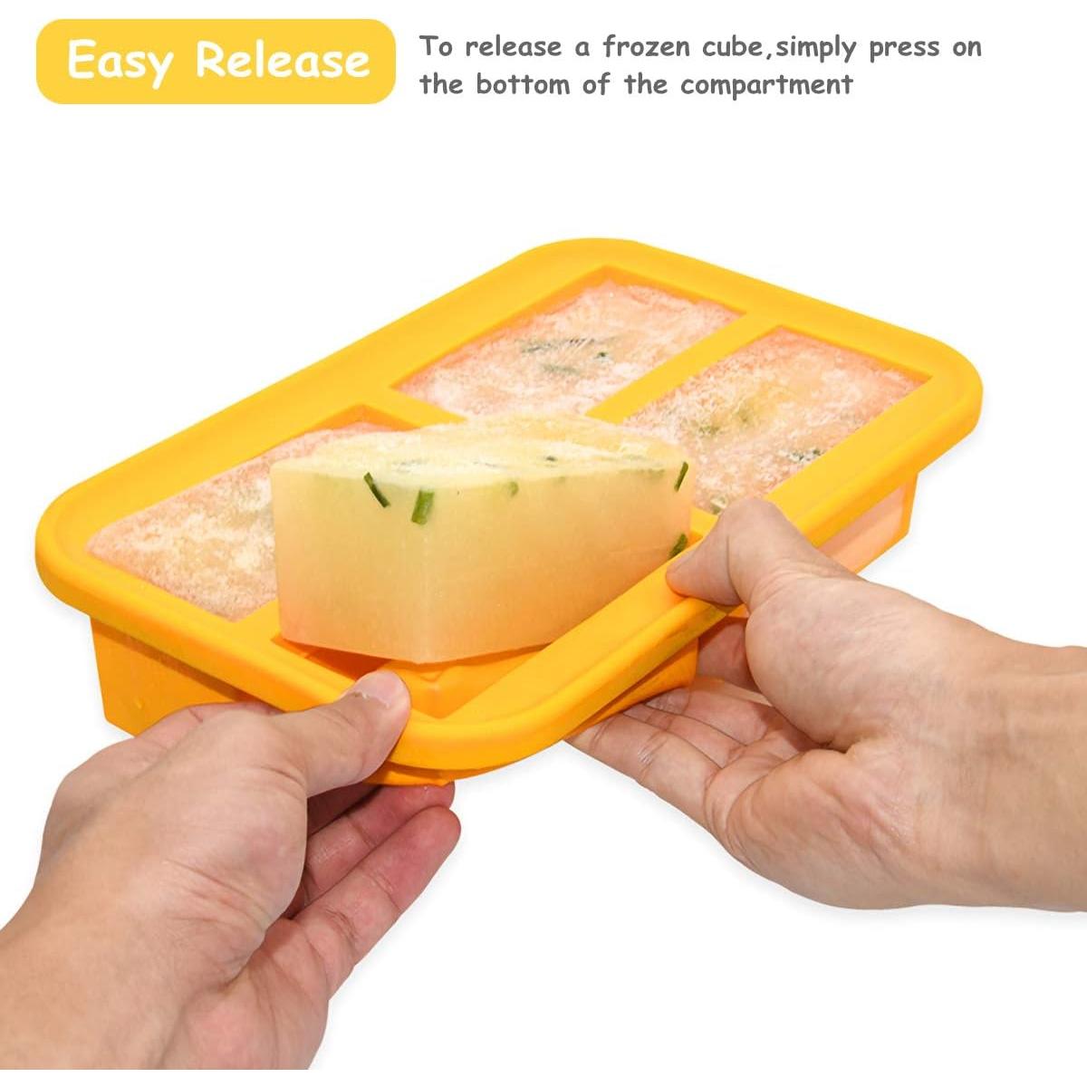 Bandeja de Congelación de Silicona Bangp 1 Taza con Tapa