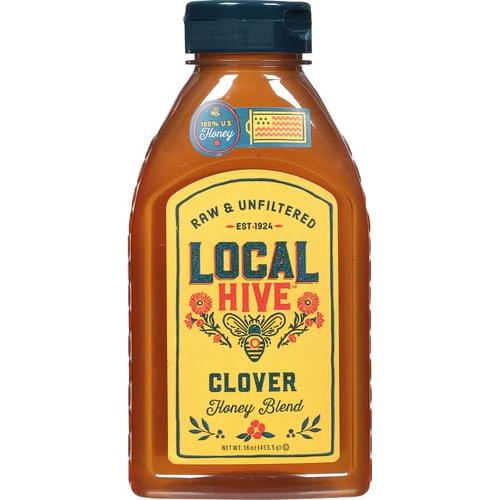 Miel Cruda Sin Filtrar Local Hive Trébol 453.6 g 100% Pura
