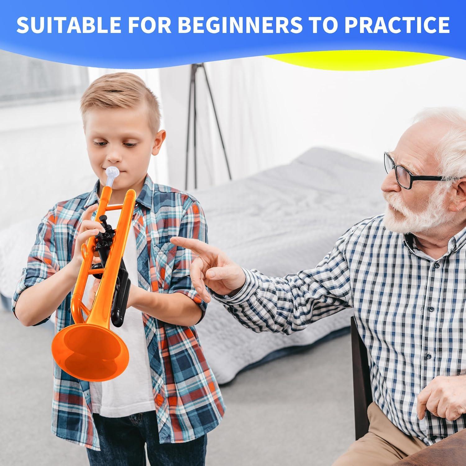 Trompeta Bb Profesional PAMPET Naranja para Estudiantes