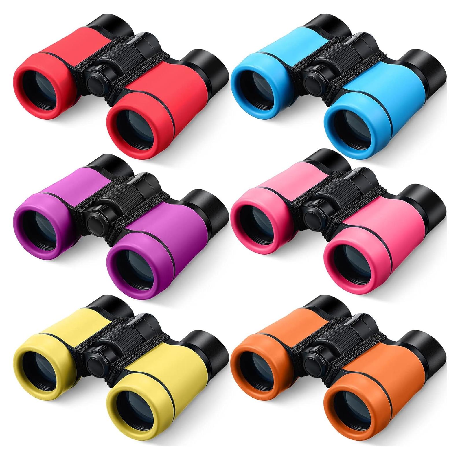 Set de 6 Binoculares para Niños Yunsailing 4x30 a Prueba de Golpes