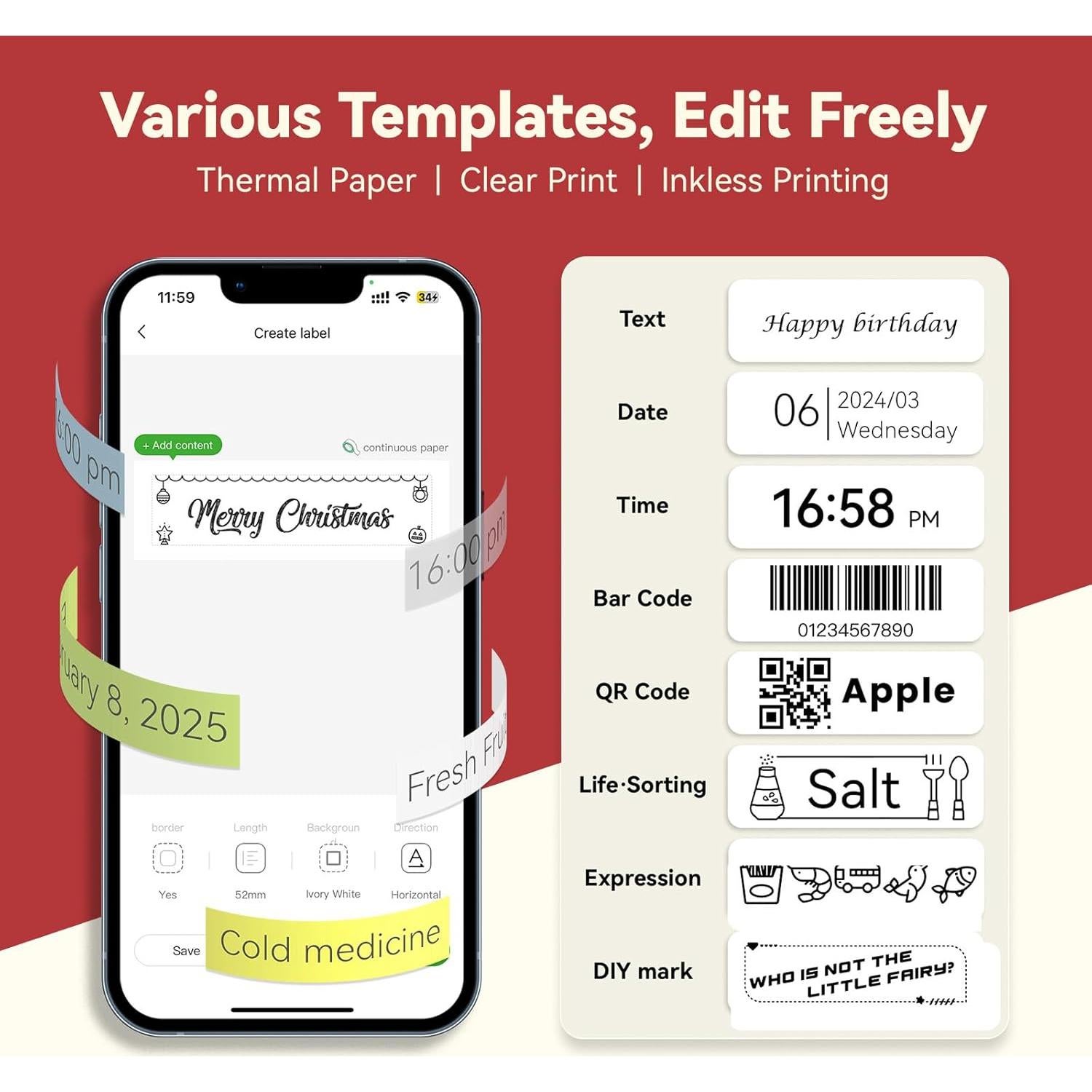 Cinta Etiquetadora 14mm x 4.2m PeriPage Azul Autoadhesiva