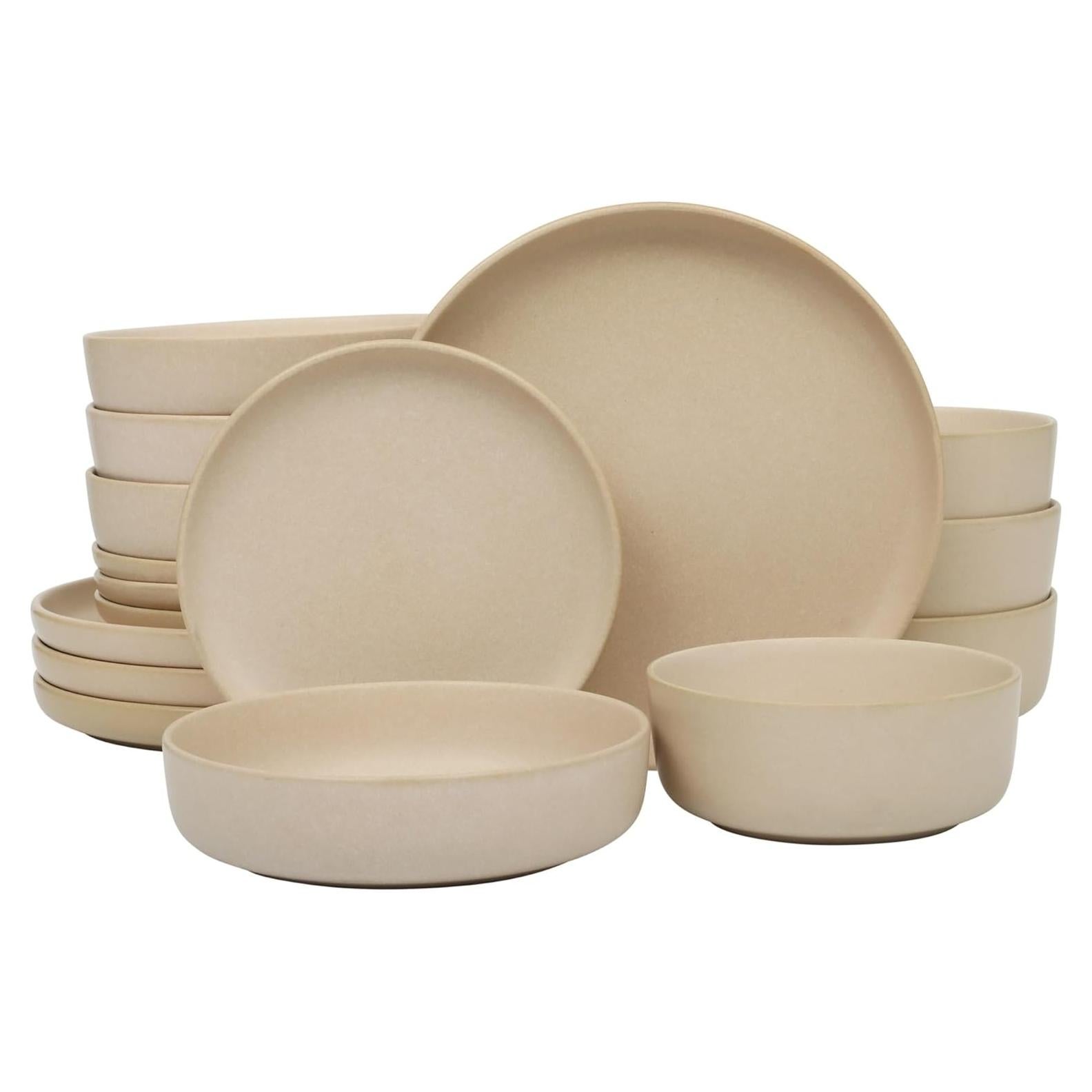 Vajilla Gibson Soho Lounge Pasco 16 Piezas Cerámica Crema