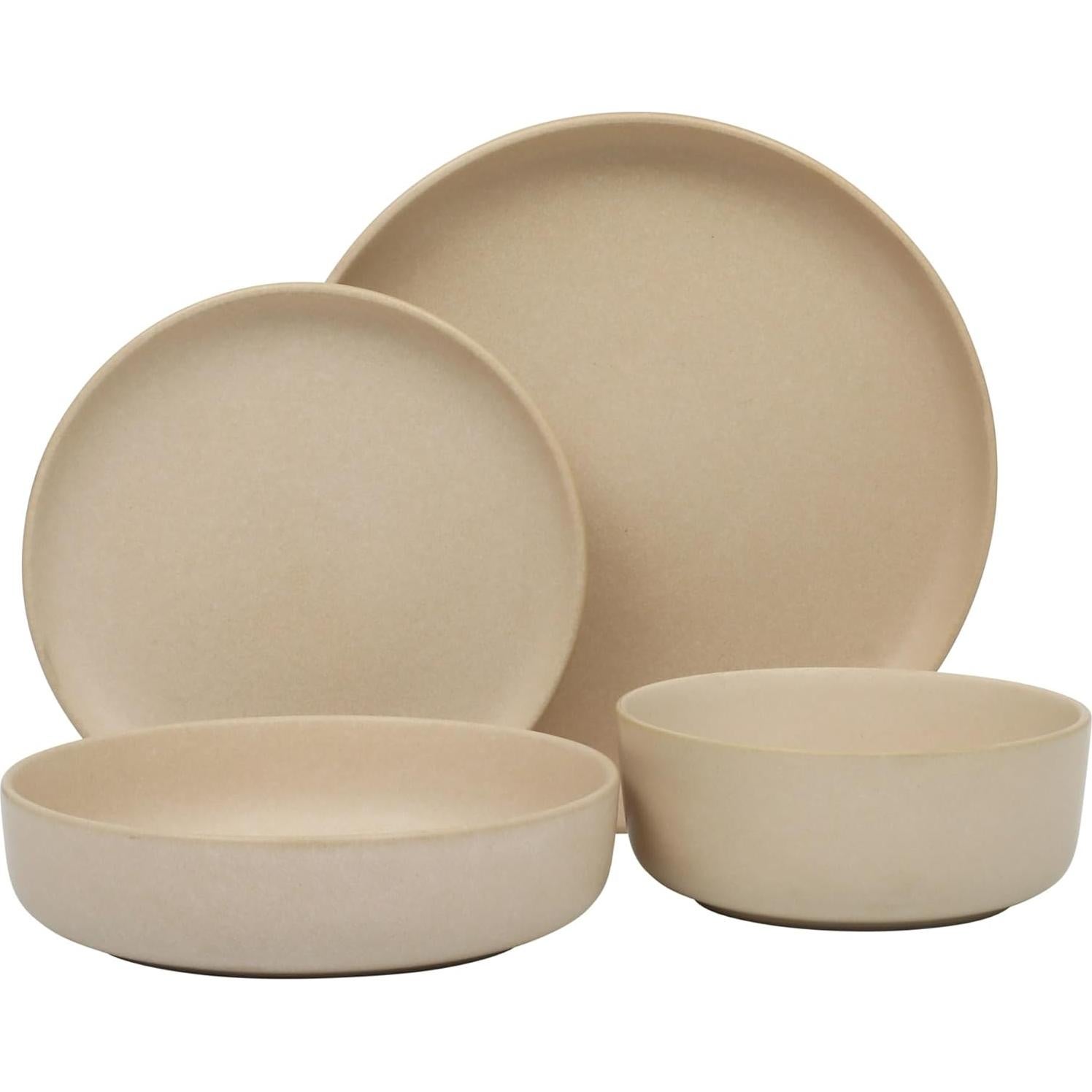 Vajilla Gibson Soho Lounge Pasco 16 Piezas Cerámica Crema