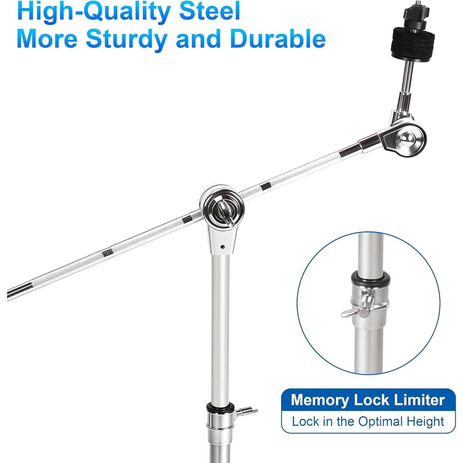 Paquete de 2 Soportes de Platillo Boom Ajustables 55-124 cm