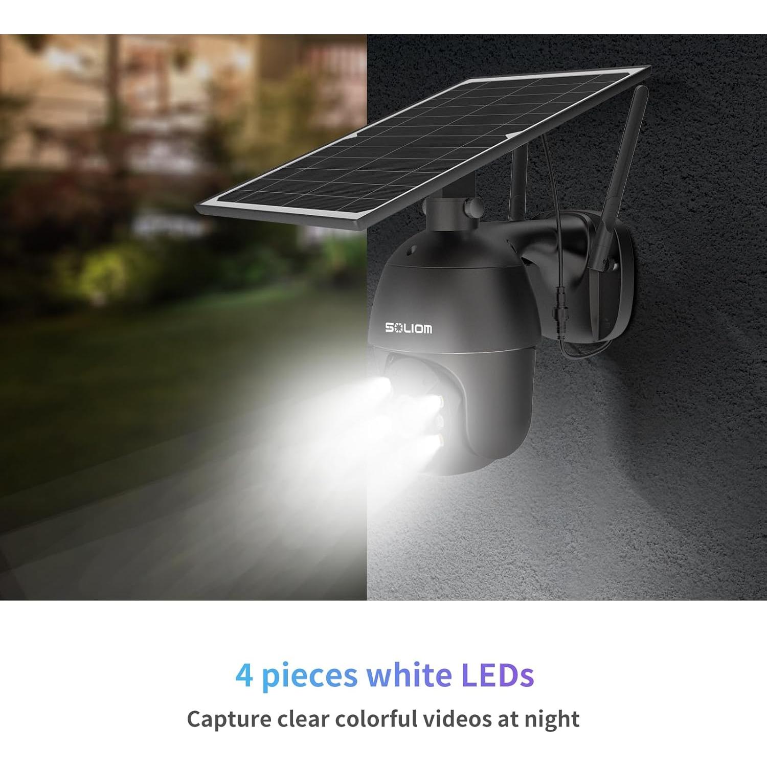 Cámara de Seguridad Solar 4G LTE Soliom S600 1080P Inalámbrica