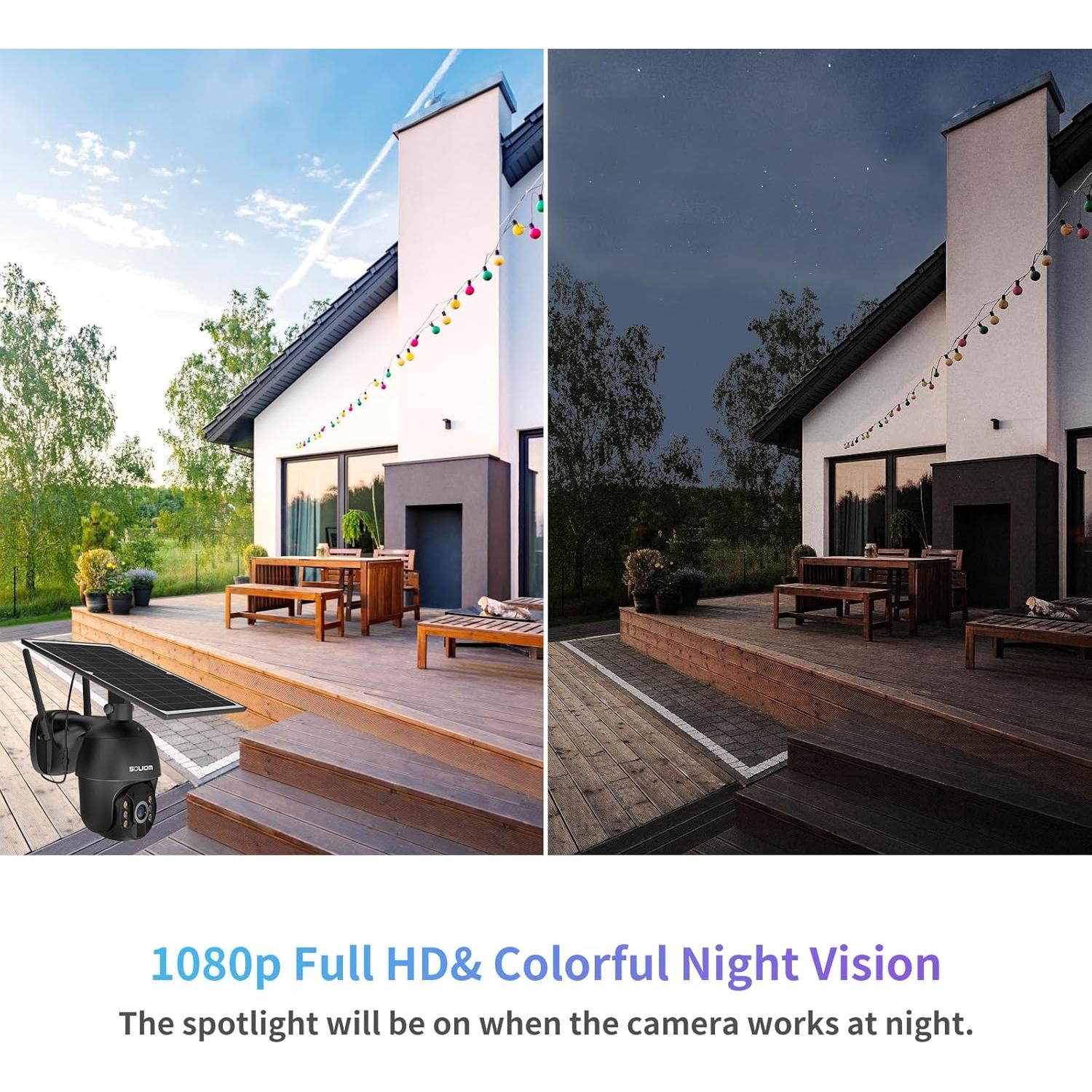 Cámara de Seguridad Solar 4G LTE Soliom S600 1080P Inalámbrica
