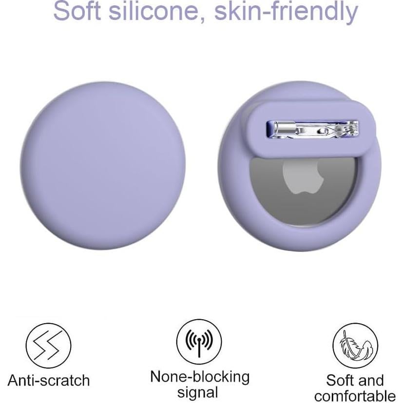 Soportes para AirTag Alsukeay - 4 Piezas Silicona Oculta