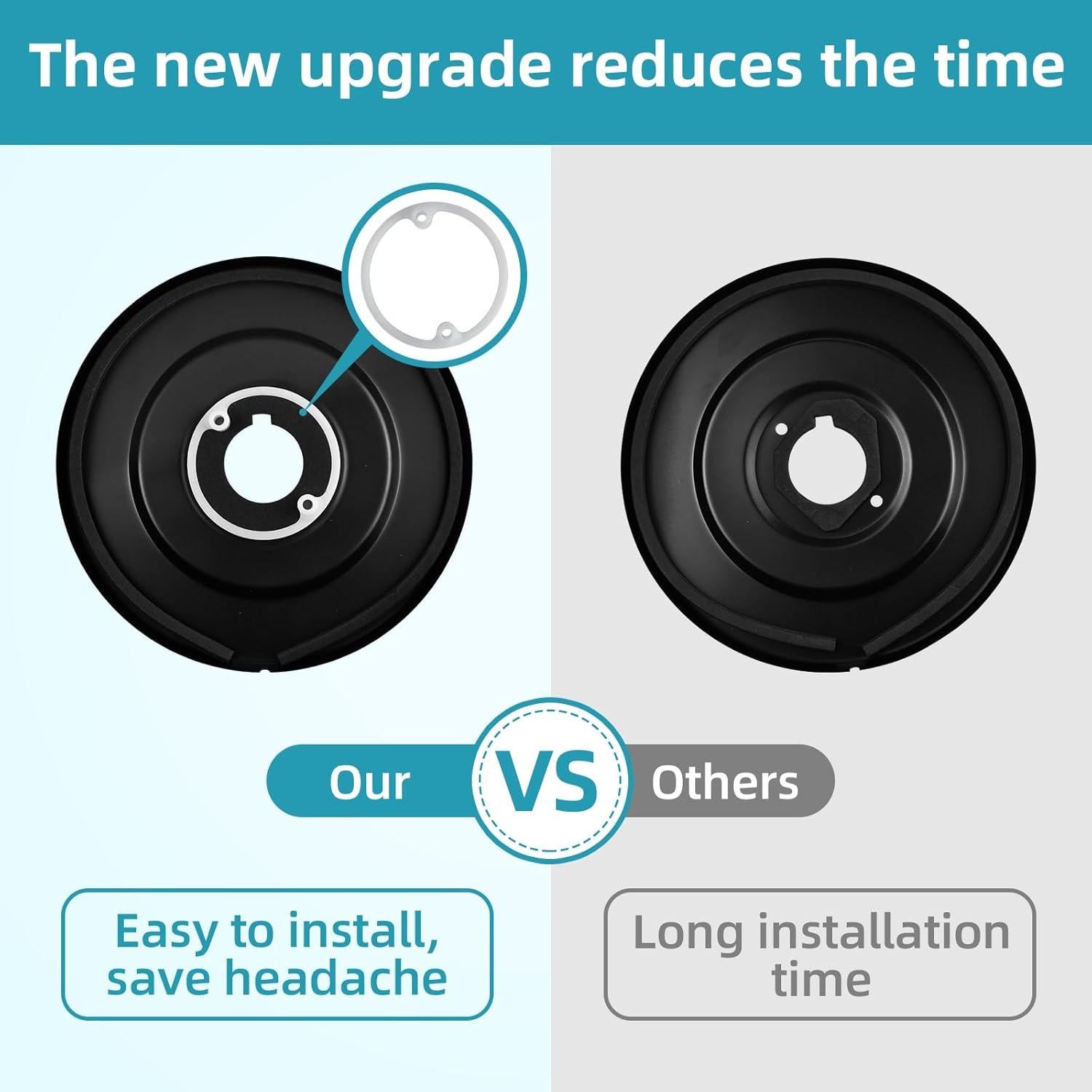 Kit de recorte Moen T2901BL para ducha, negro mate