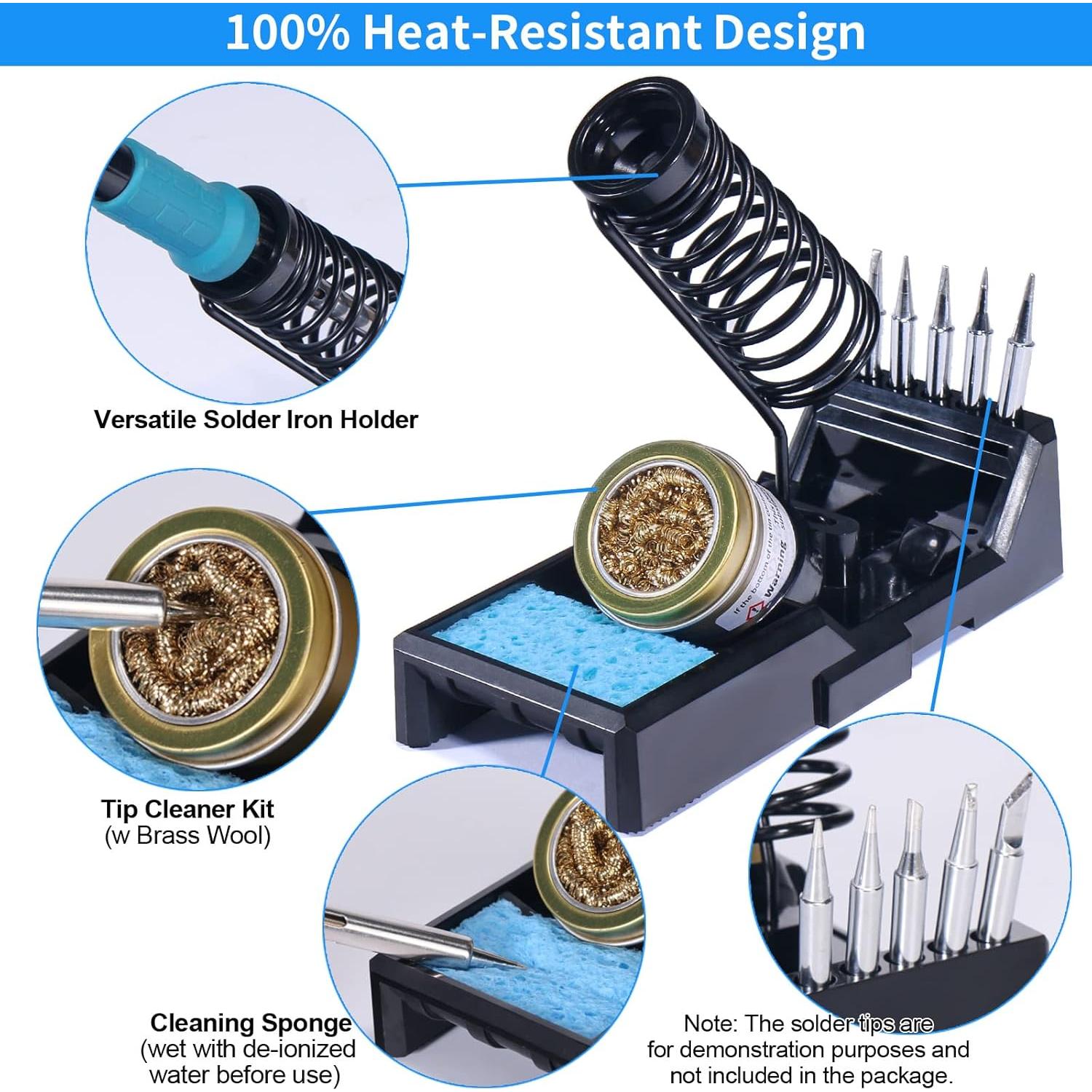 Soporte de Soldador YIHUA X-4 Premium con Esponja y Lana