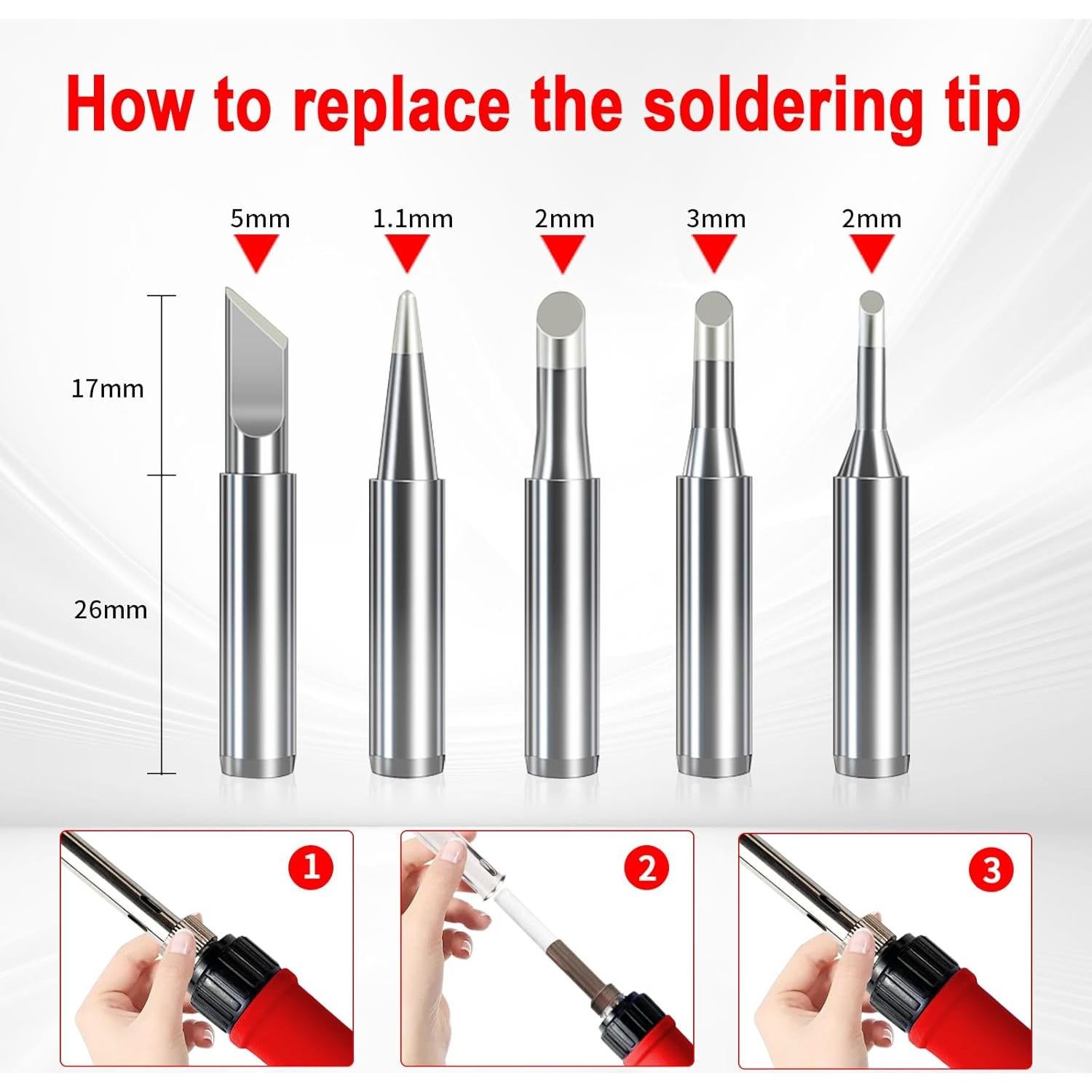 Kit de Soldador PNECK 909DR 80W Pantalla LCD Temperatura 180-500°C