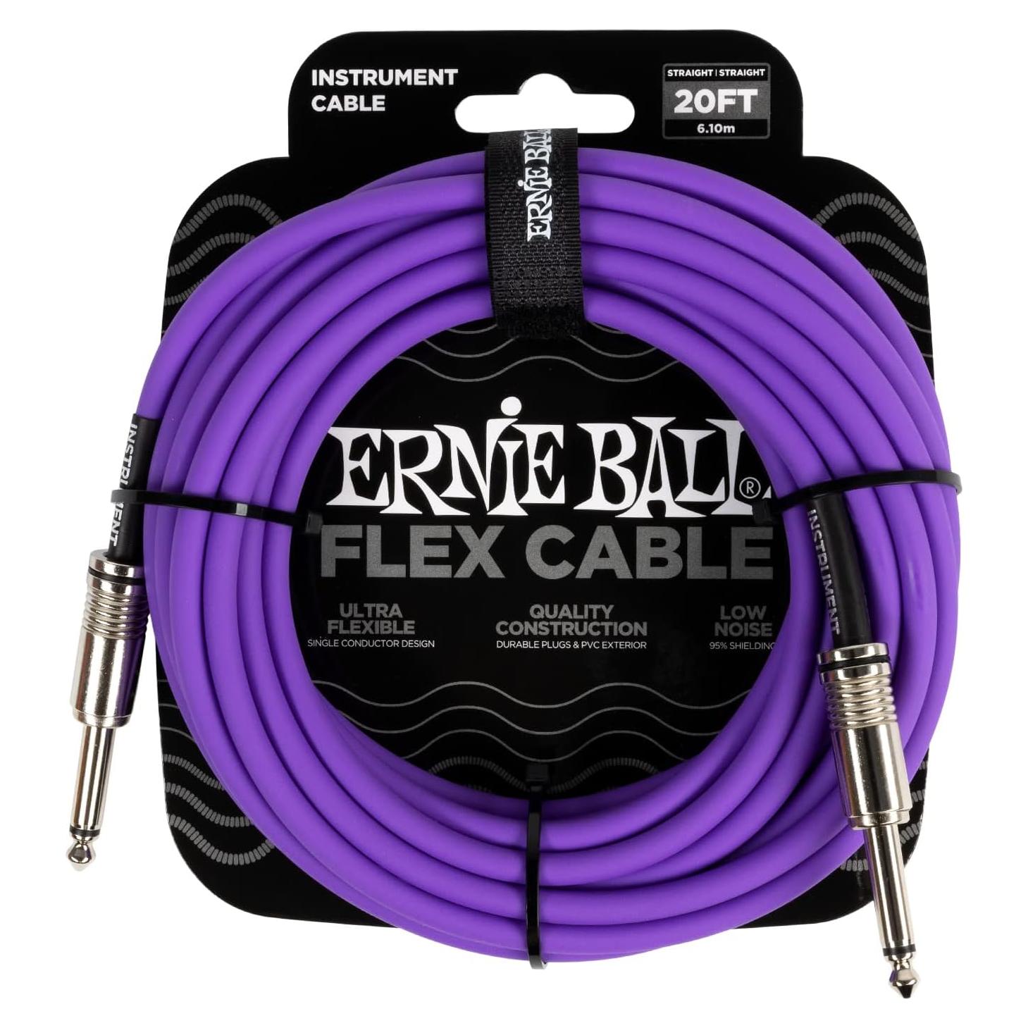 Cable de Instrumento Ernie Ball 6,10m Púrpura Flex