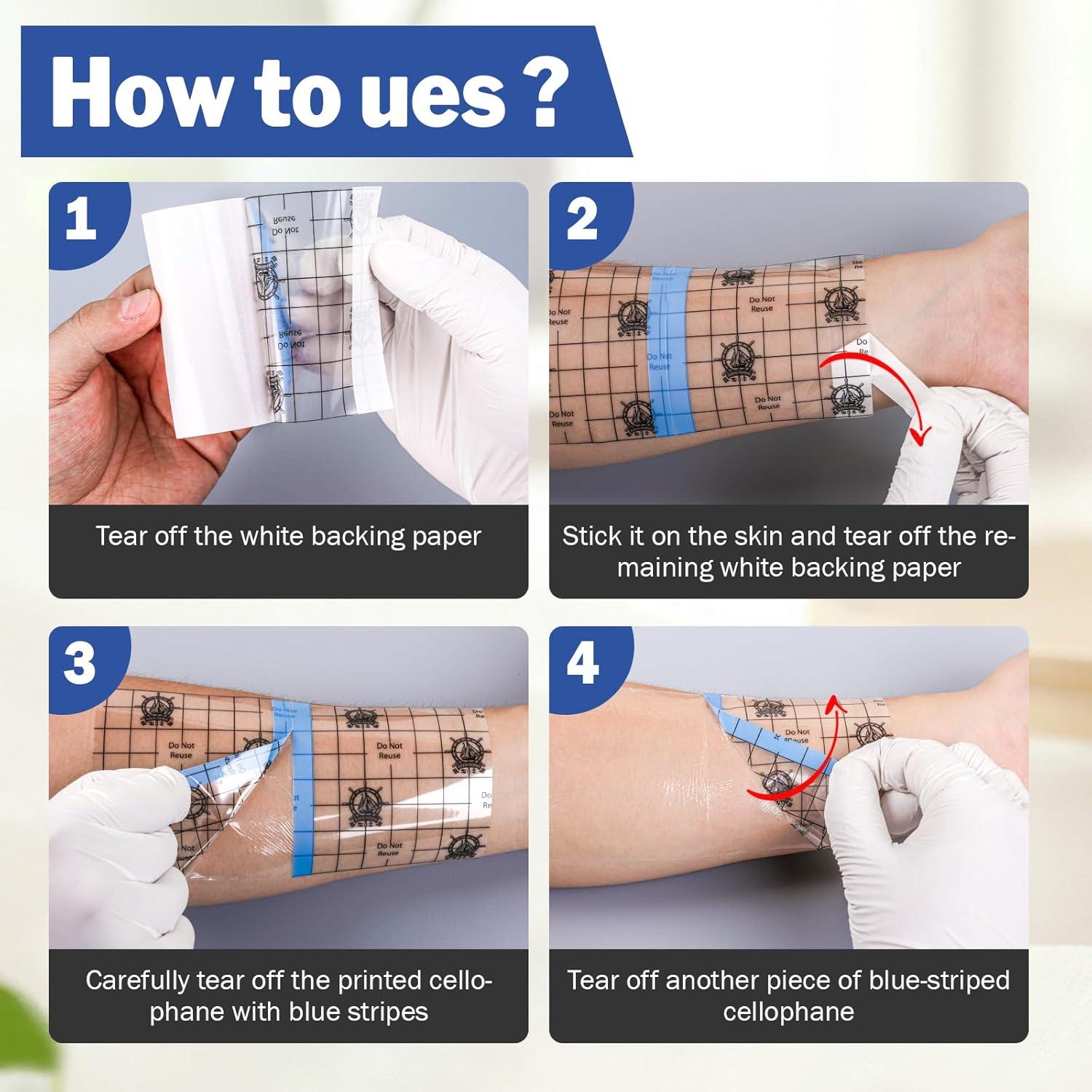 Vendajes Impermeables AZEN 50 Piezas 10.16x10.16cm Hipoalergénicos