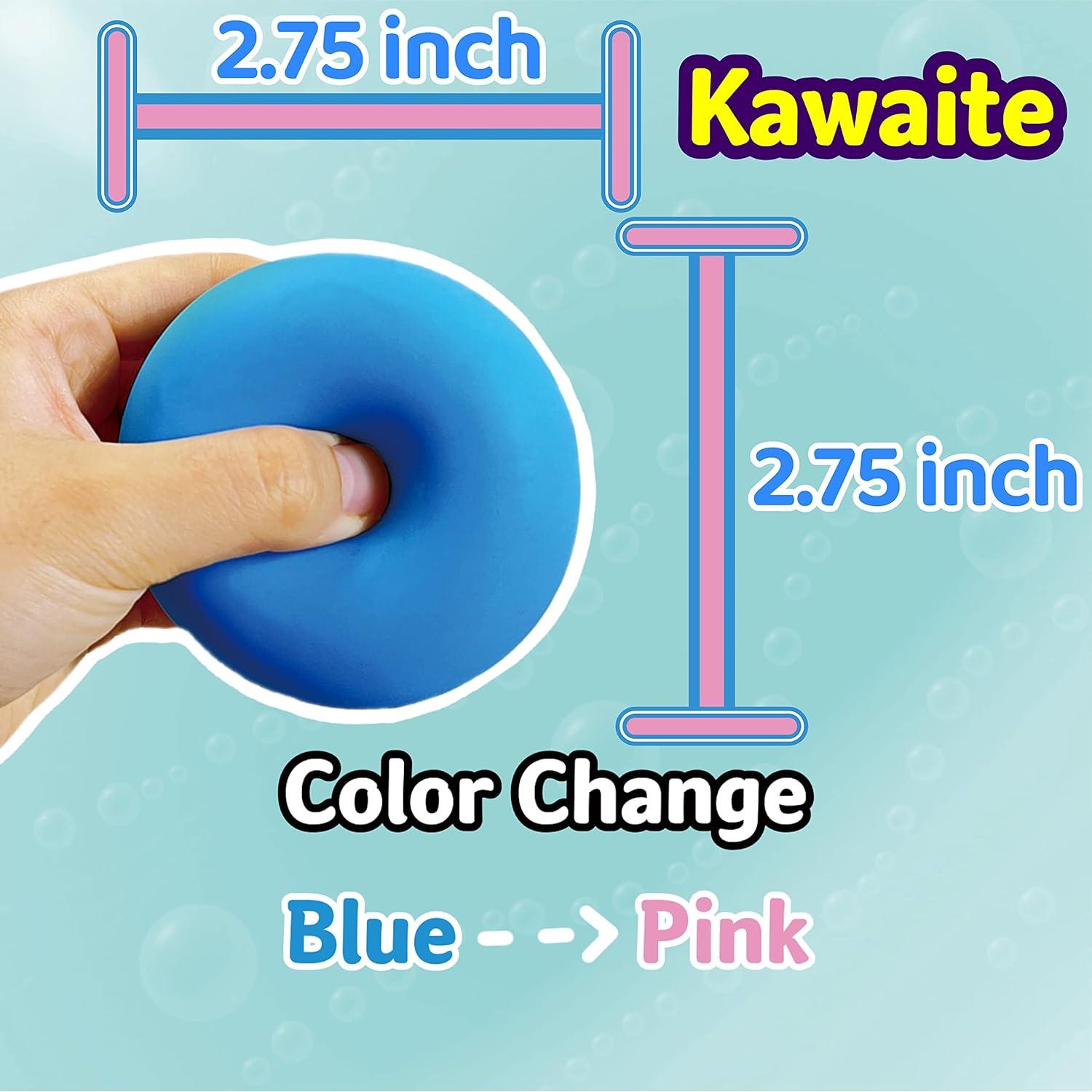 Pelota de Estrés Squishy Kawaite Azul 5.99 cm Alivio Ansiedad