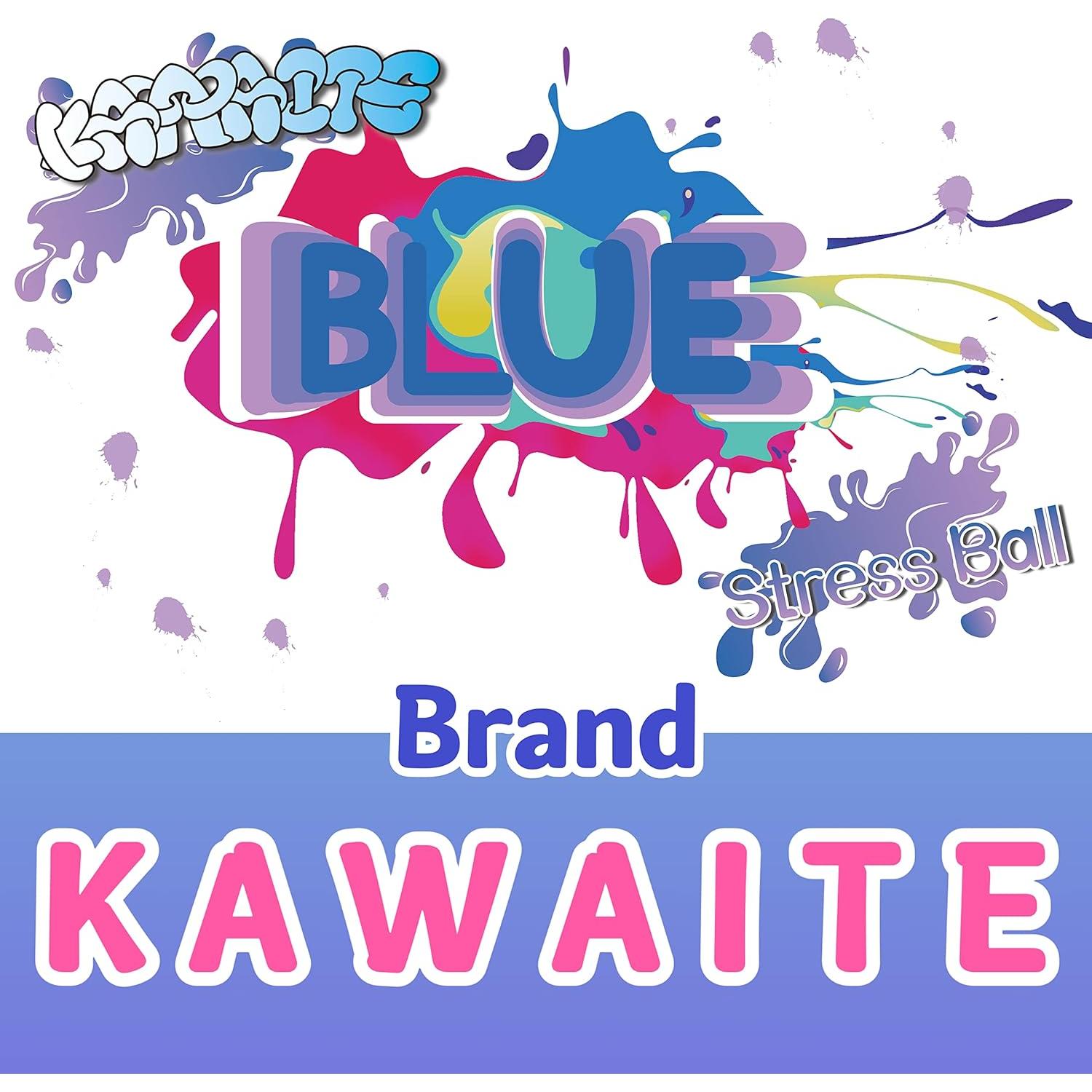Pelota de Estrés Squishy Kawaite Azul 5.99 cm Alivio Ansiedad