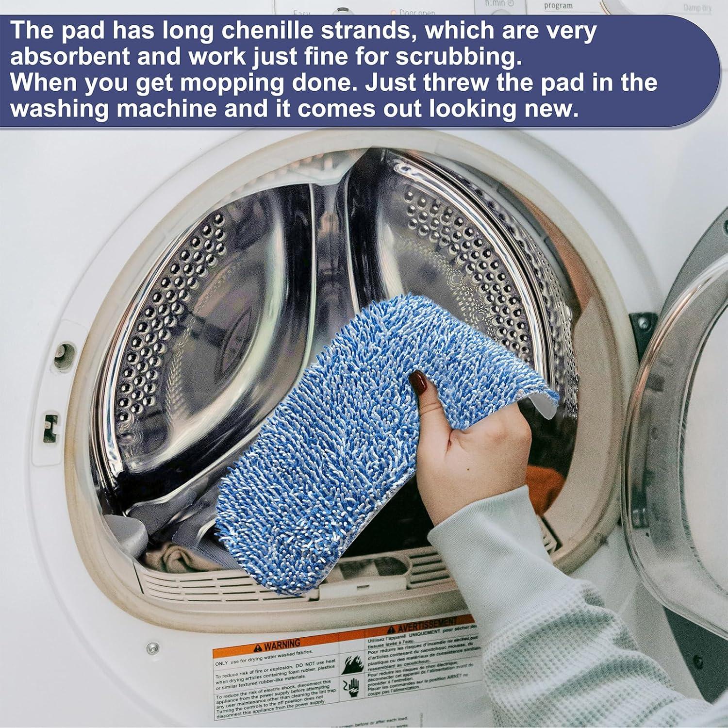 Paquete de 5 Paños de Mopa Chenille 42x14cm AMERWASH PLUS