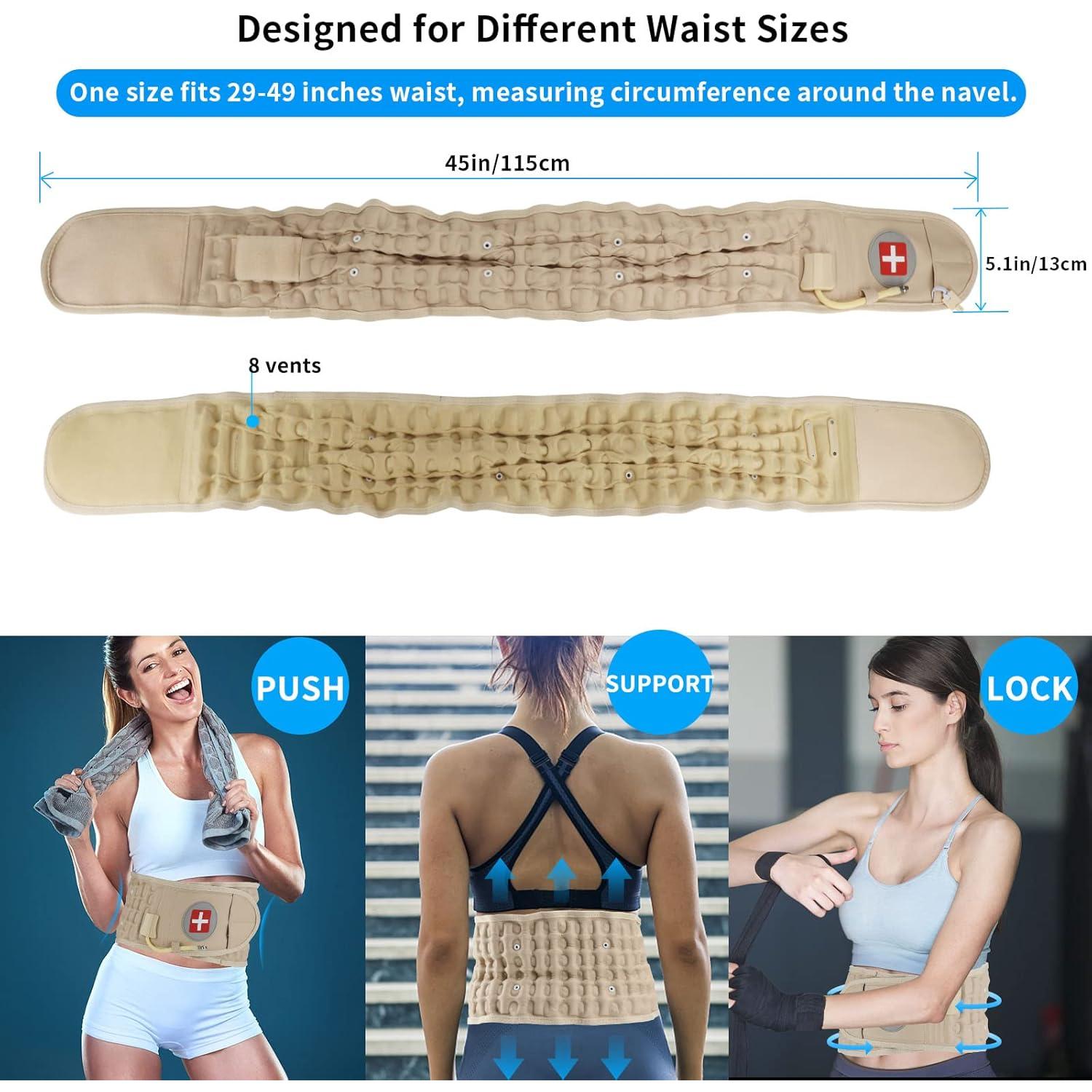 Cinturón de Descompresión Lumbar 6Xigouma Beige Talla Única