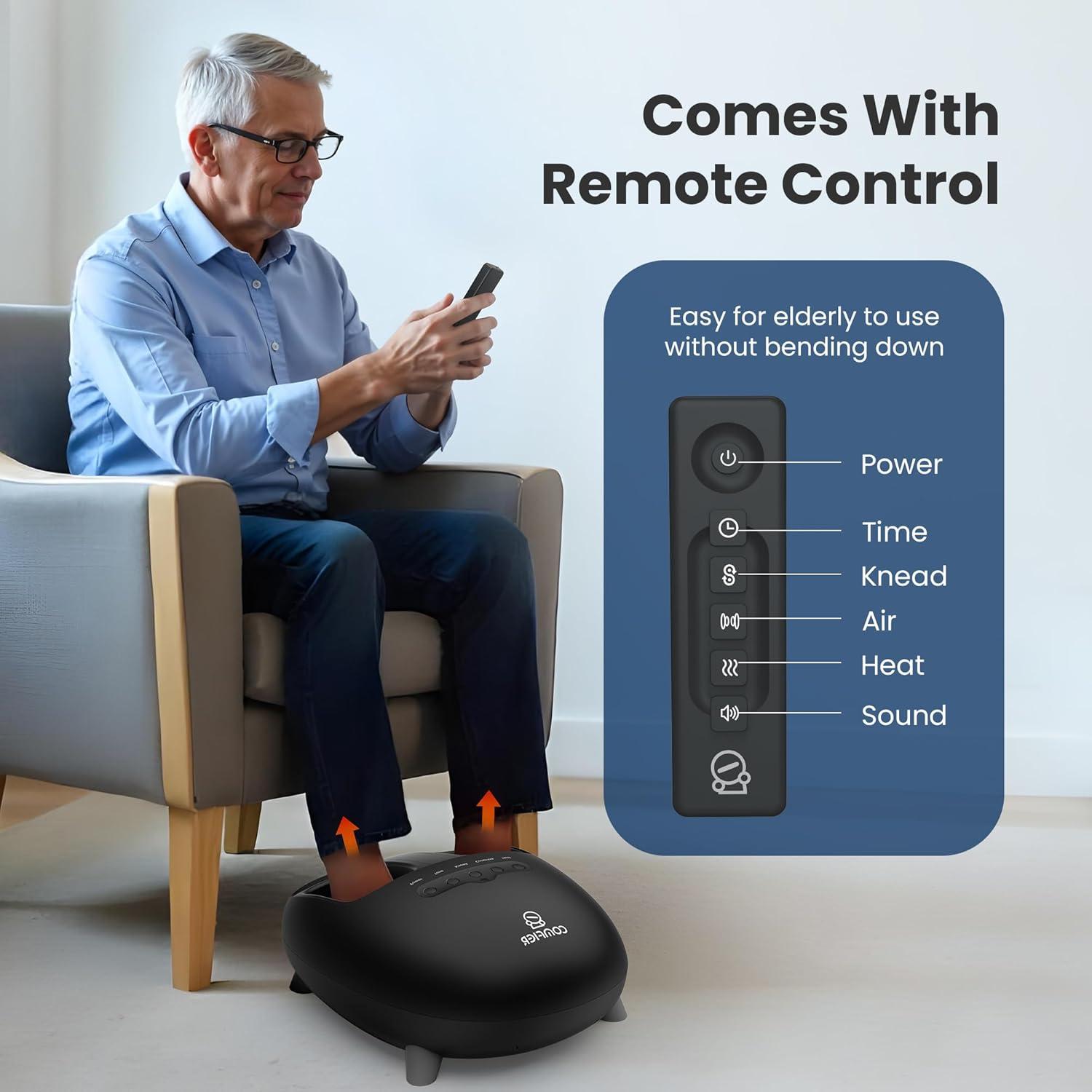 Masajeador de pies Shiatsu COMFIER CF-5332-BLK con calor