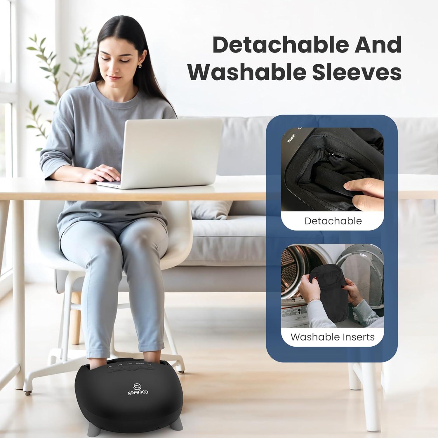 Masajeador de pies Shiatsu COMFIER CF-5332-BLK con calor