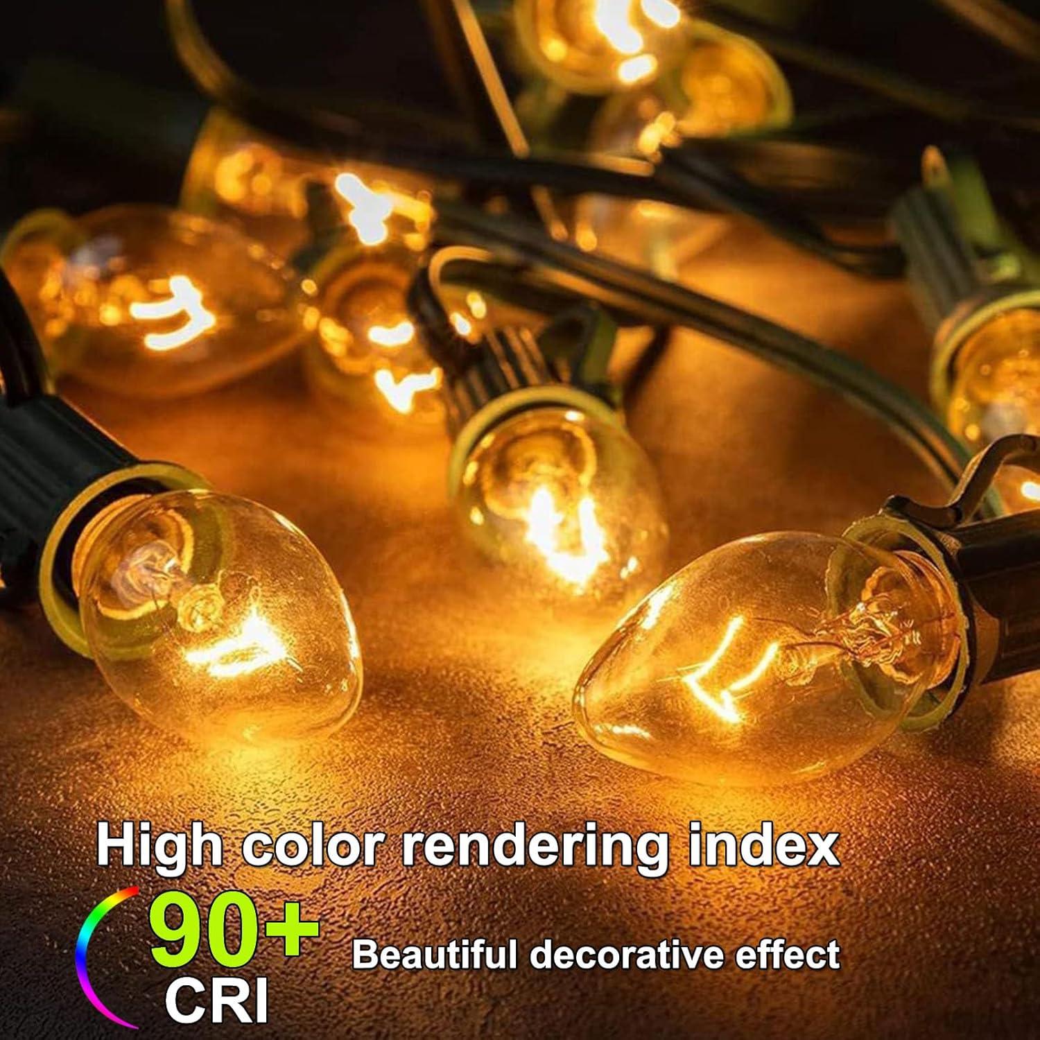 Bombillas de Luz Nocturna E12 4W C7 Paquete de 15 - Clara