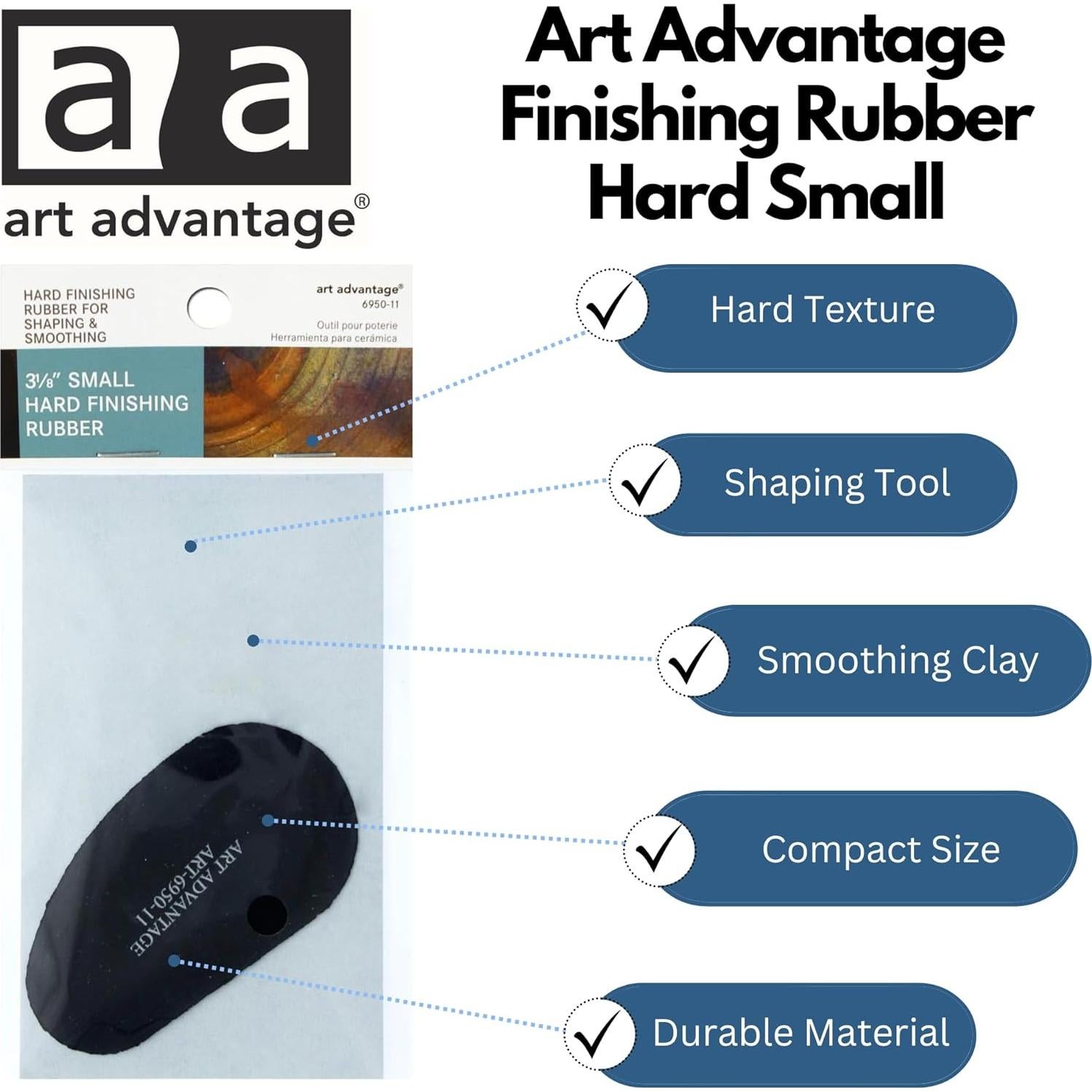 Herramienta para Arcilla Art Advantage Goma Dura 8.27 cm
