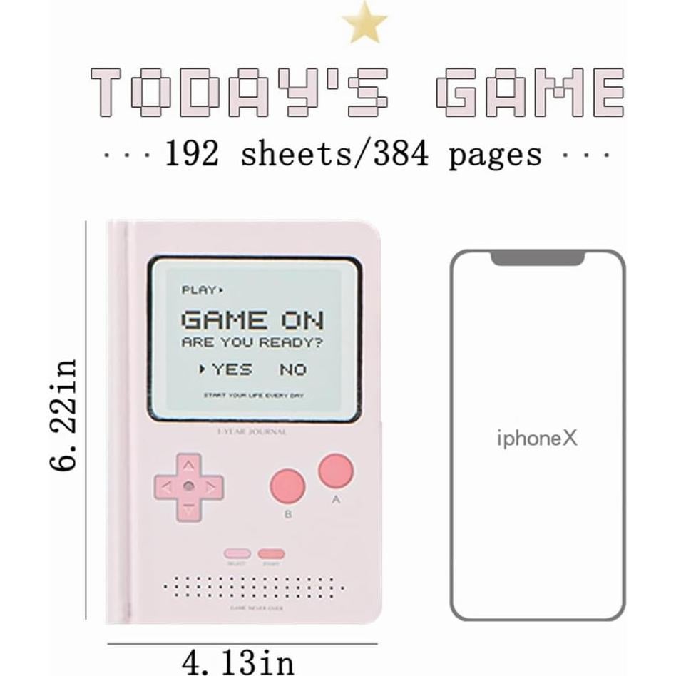 Planificador Diario No Fechado Receip A6 Rosa y Verde