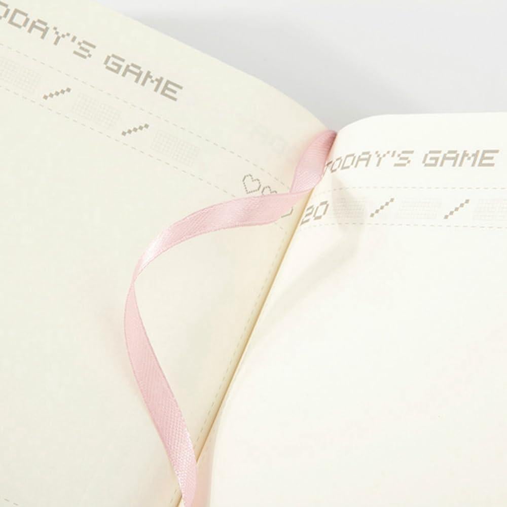 Planificador Diario No Fechado Receip A6 Rosa y Verde