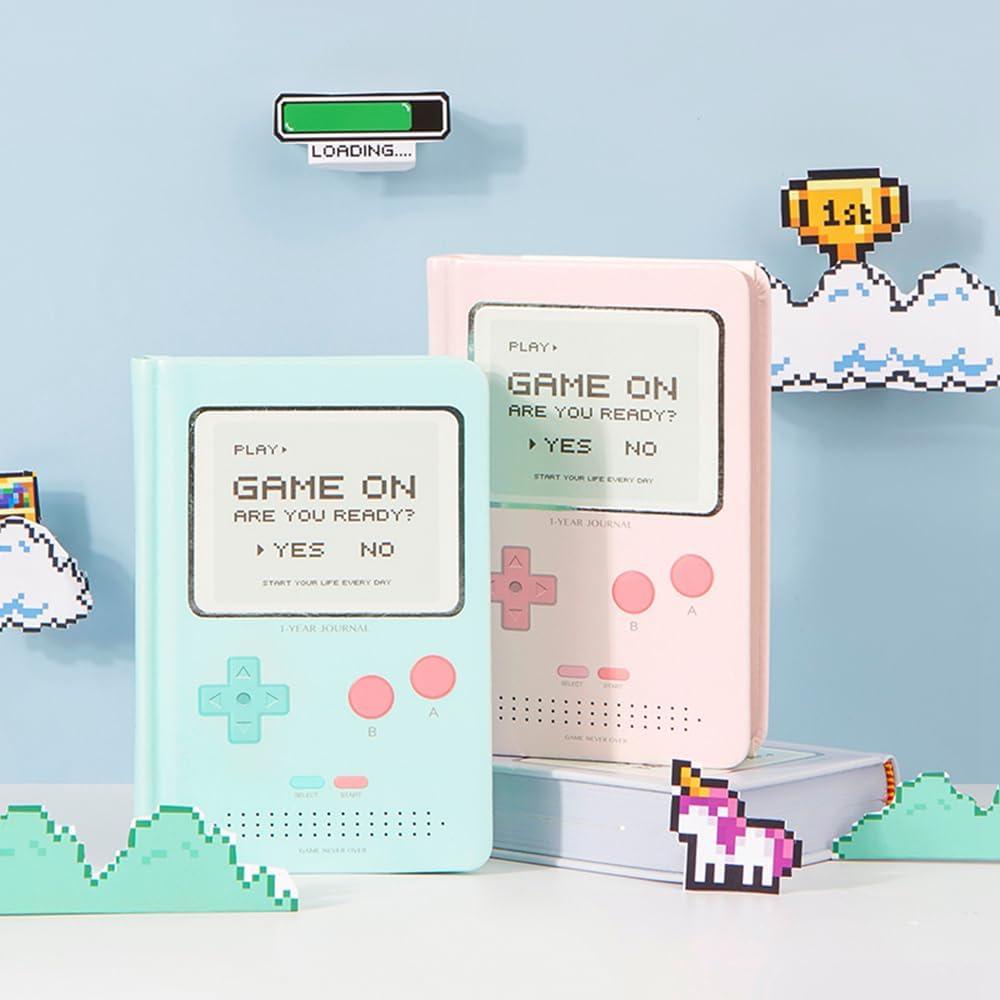 Planificador Diario No Fechado Receip A6 Rosa y Verde