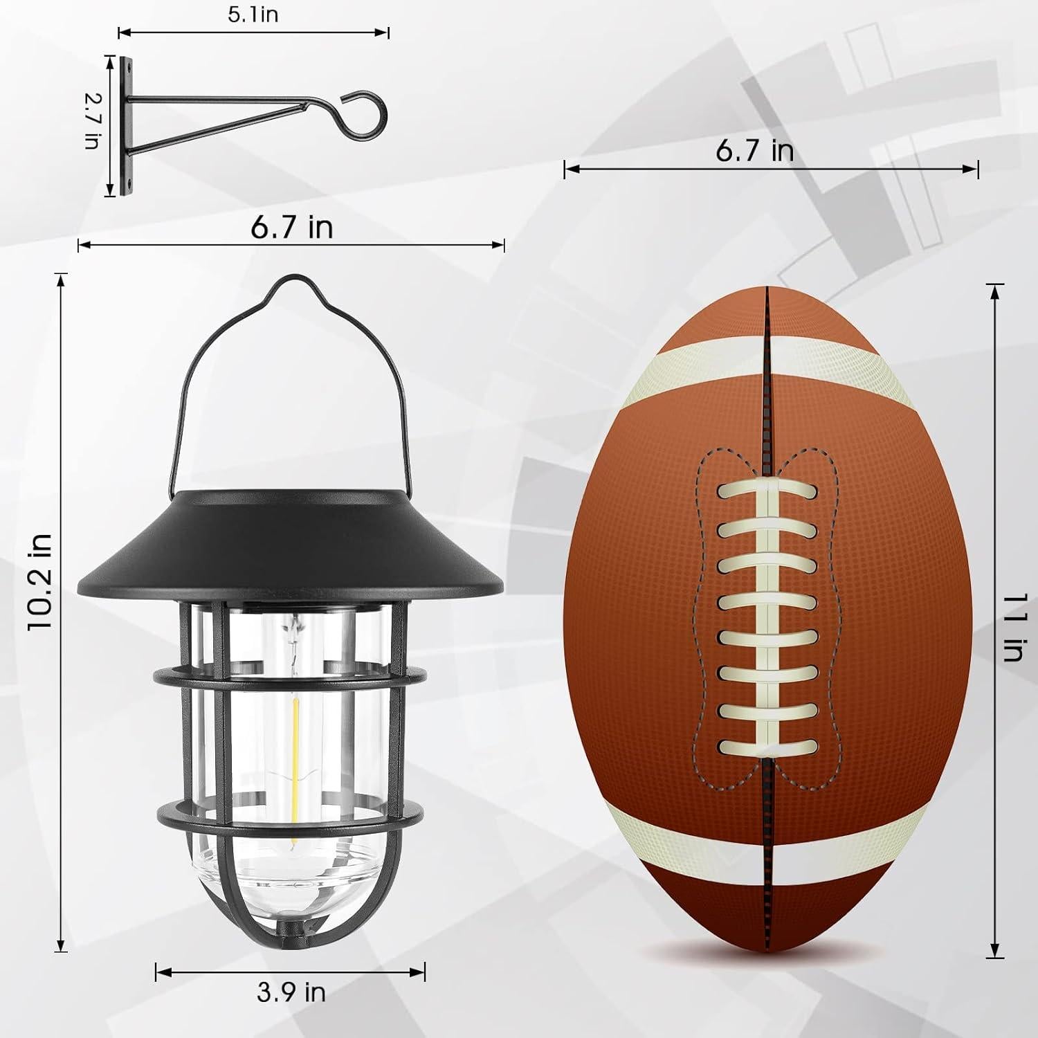 Linterna Solar Colgante Derynome 2 Paquete Impermeable